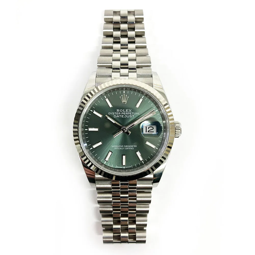 Rolex Datejust 126234 Mint Green Dial Mar 2024