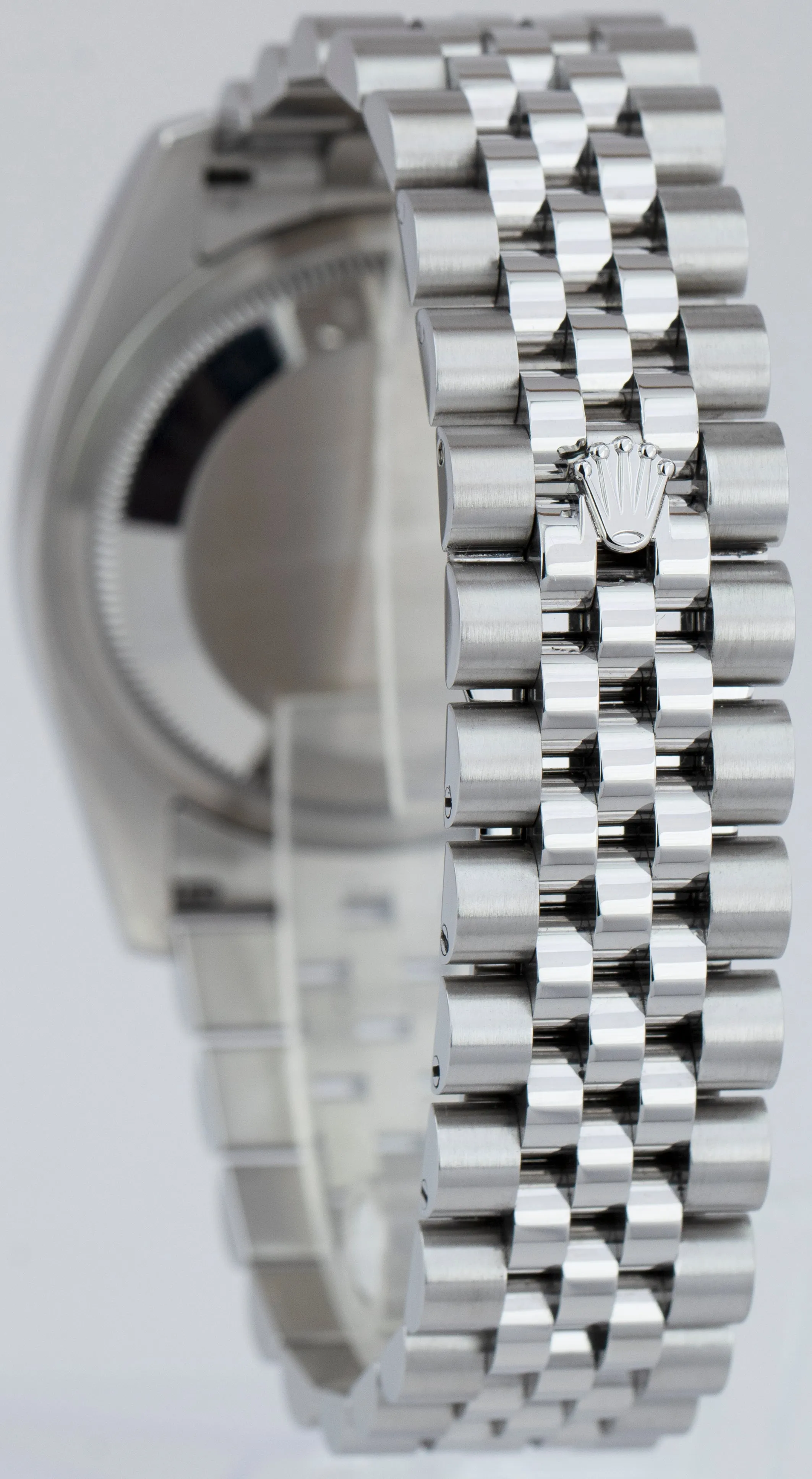 Rolex DateJust 36mm Silver PAPERS White Gold Steel Jubilee Watch 116234 B P