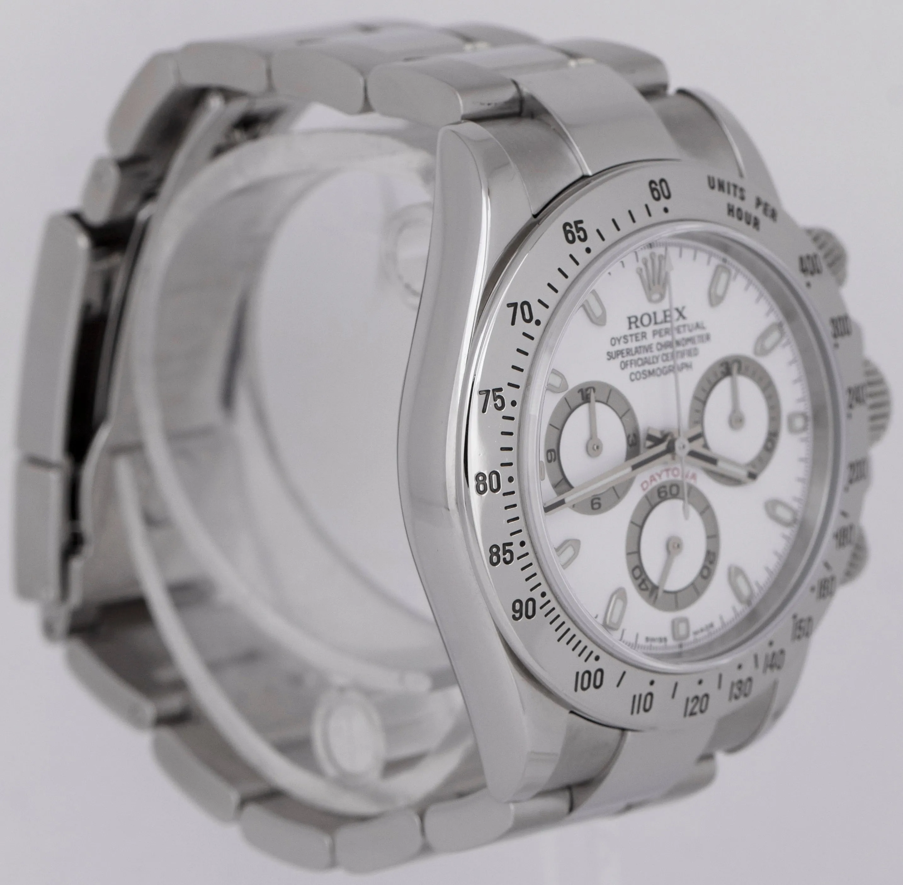 Rolex Daytona Cosmograph White Stainless Steel 40mm Chronograph Watch 116520