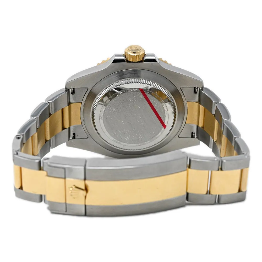 Rolex Men's Submariner Date 18K Yellow Gold & Steel 41mm Black Dot Dial Watch Reference #: 126613LN