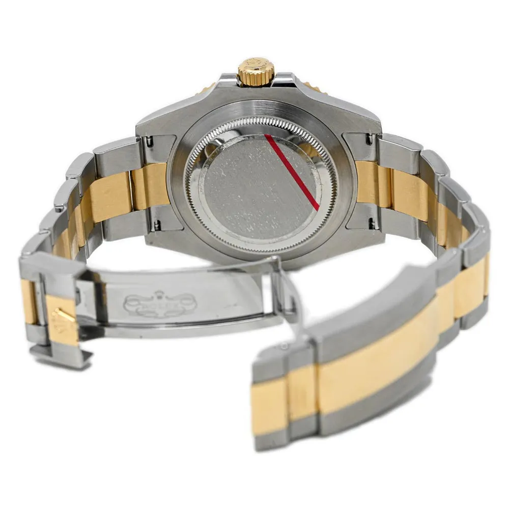 Rolex Men's Submariner Date 18K Yellow Gold & Steel 41mm Black Dot Dial Watch Reference #: 126613LN