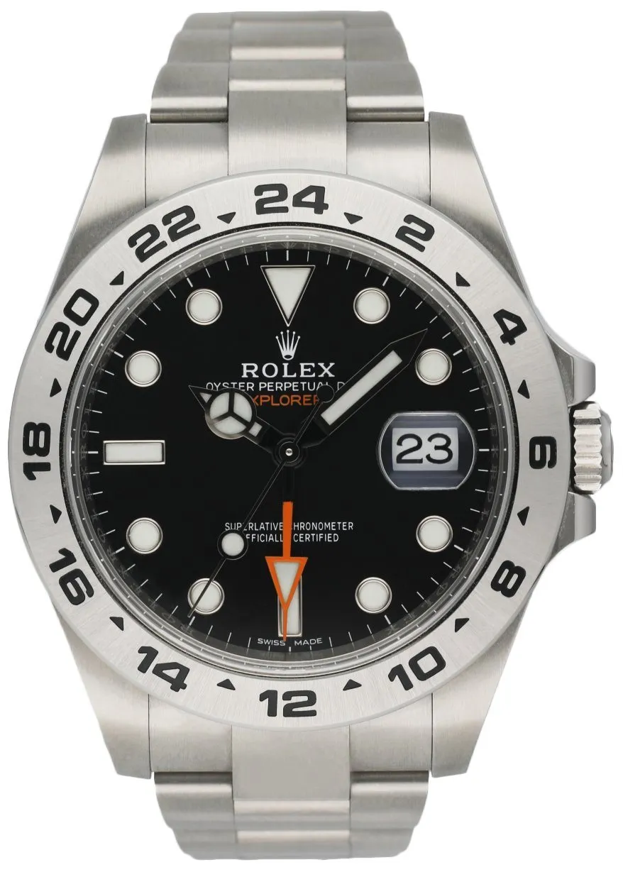 Rolex Oyster Perpetual Explorer II 216570 Mens Watch With Box & Papers