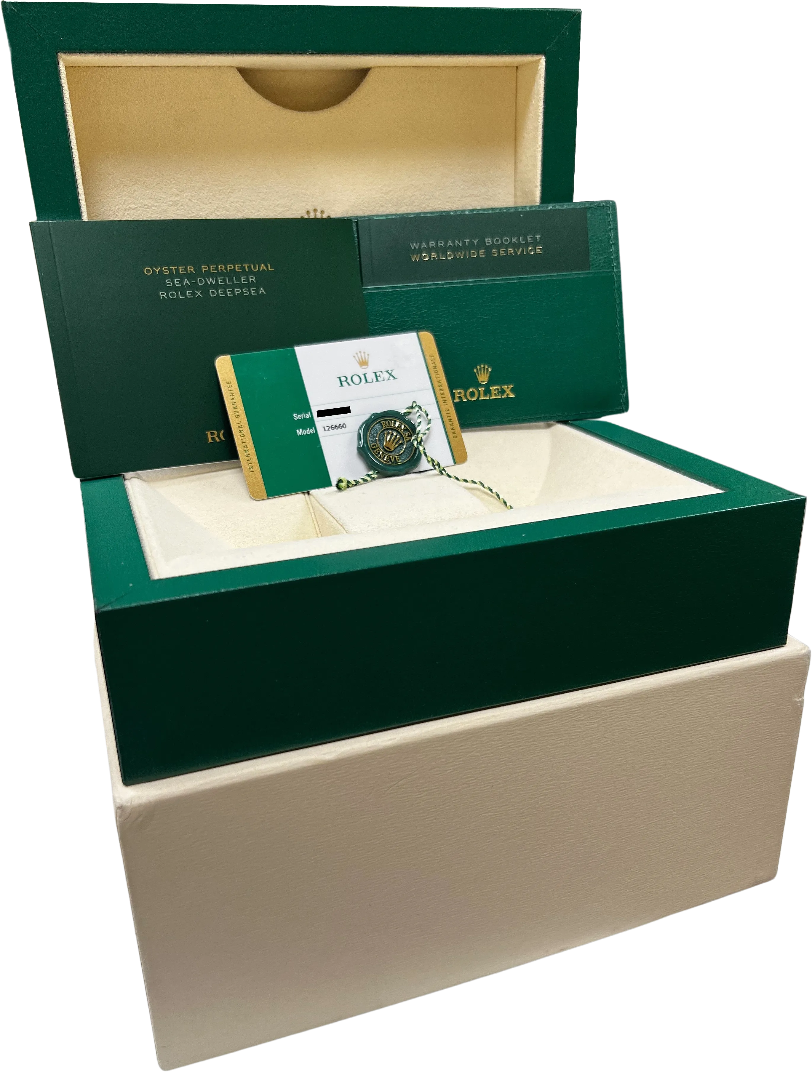 Rolex Sea-Dweller Deepsea James Cameron PAPERS Blue Steel 44mm 126660 Watch B P