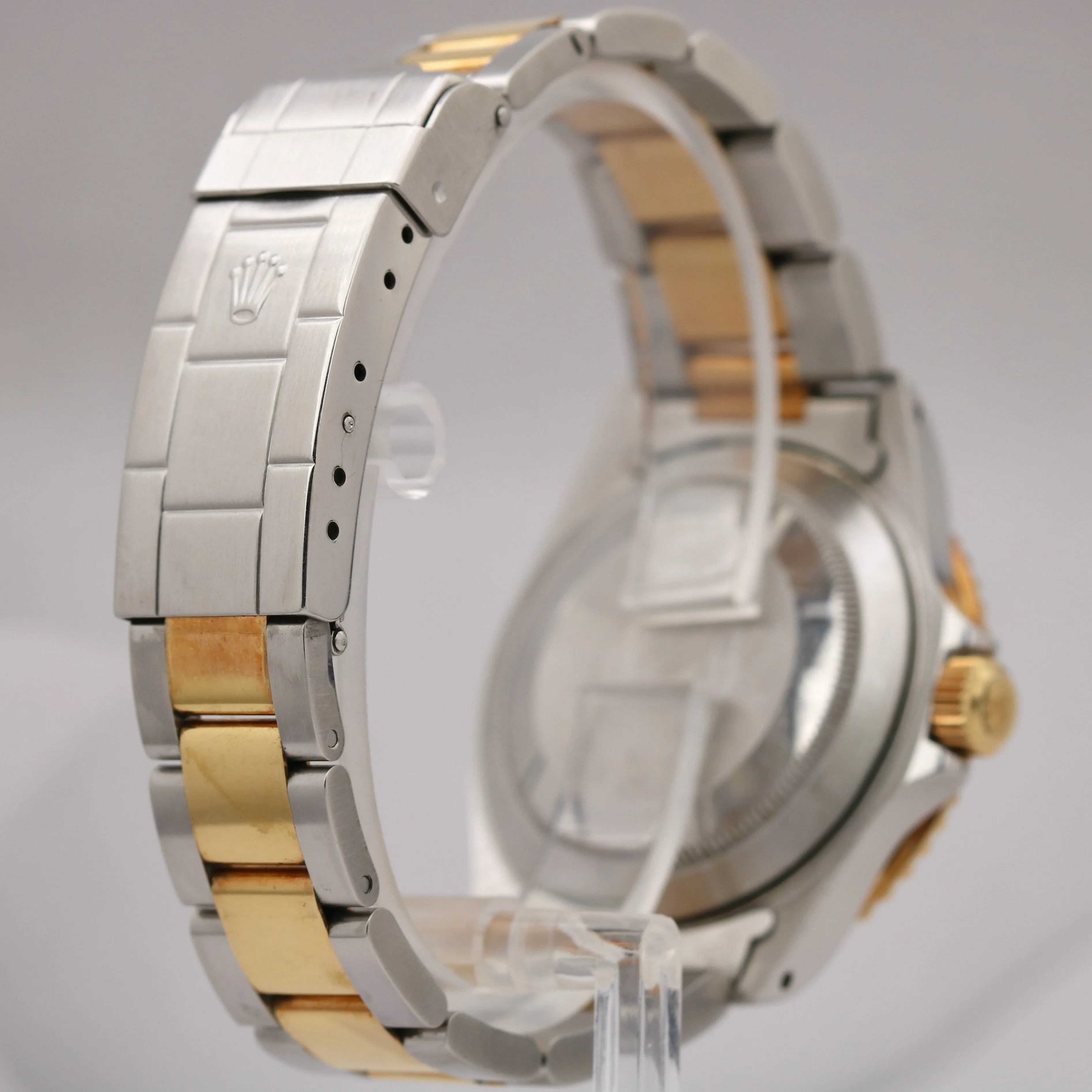 Rolex Submariner Date Two-Tone Gold Blue 40mm Stainless PAPERS Watch 16613 B P