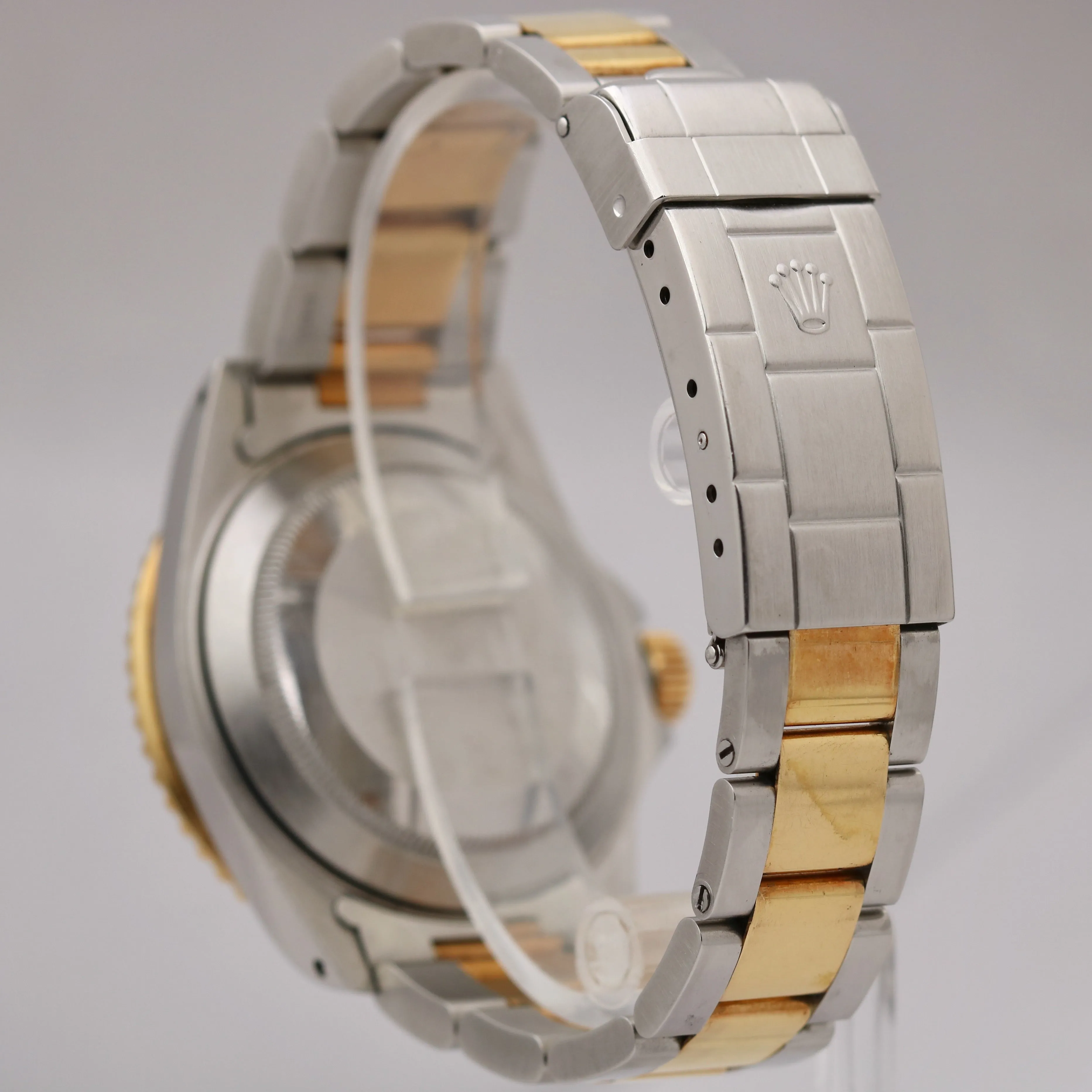 Rolex Submariner Date Two-Tone Gold Blue 40mm Stainless PAPERS Watch 16613 B P