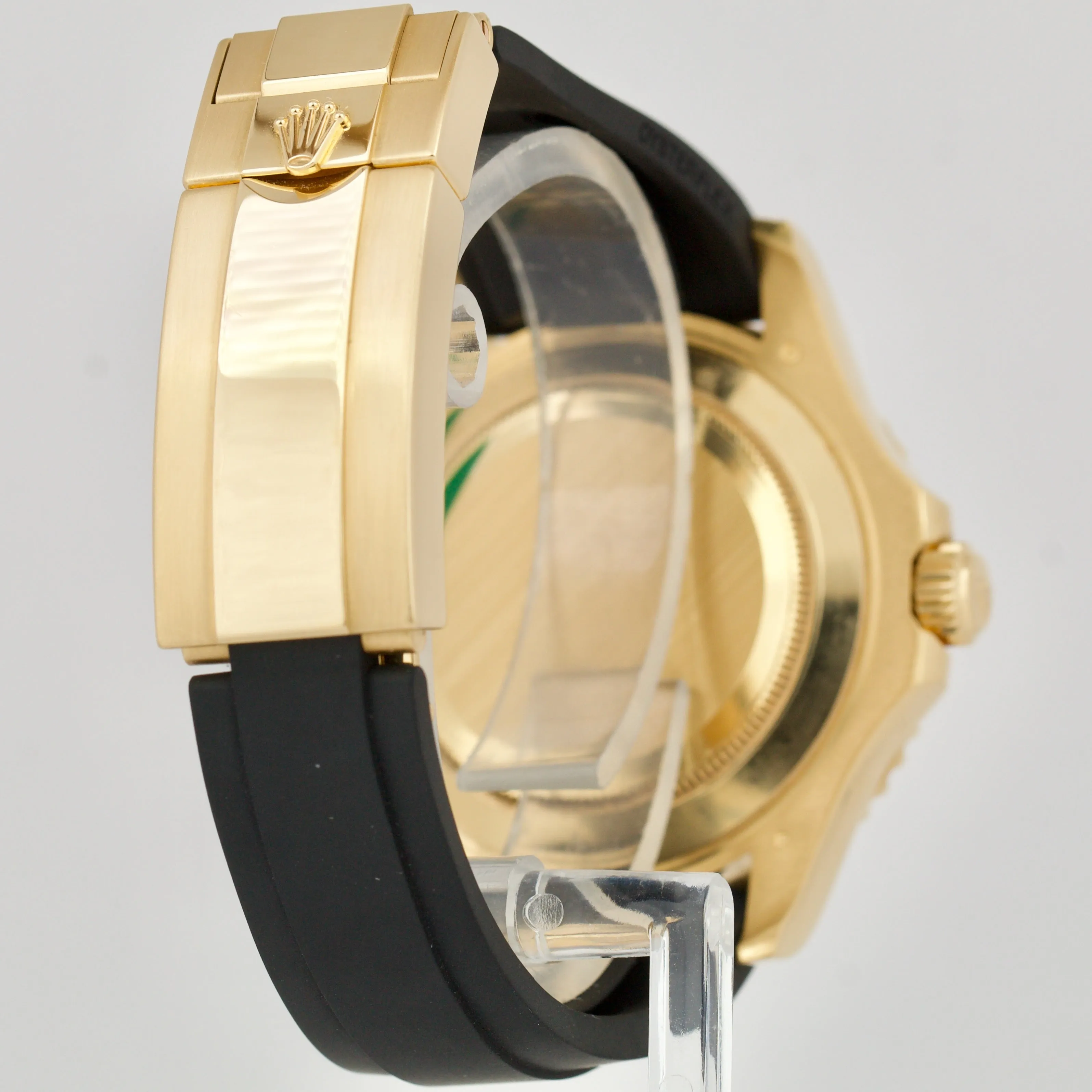 Rolex Yacht-Master 18K Yellow Gold Oysterflex BLACK 42mm 226658 Date Watch BOX