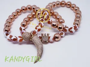 Rose Gold hematite set