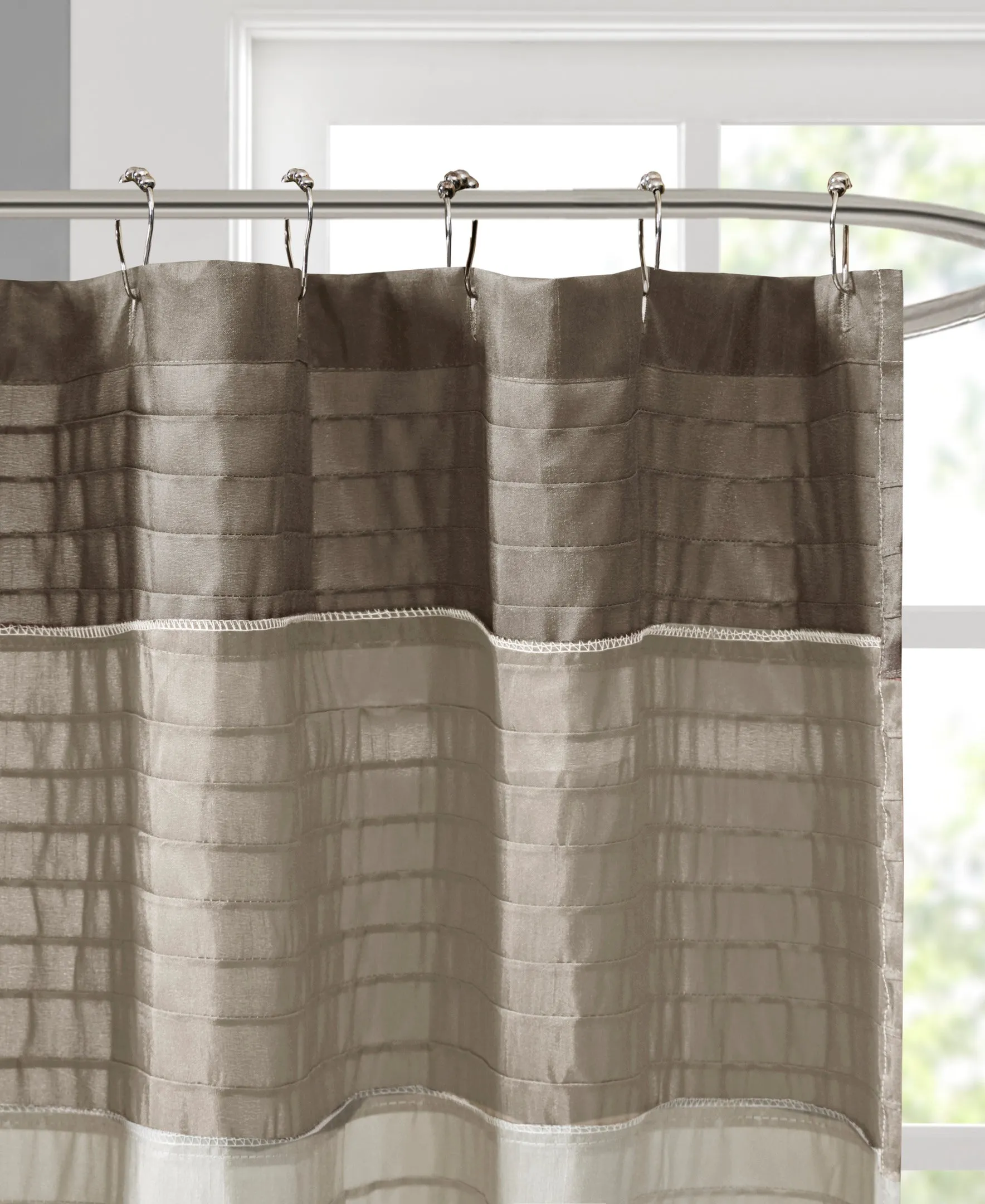 Salem Faux Silk Shower Curtain