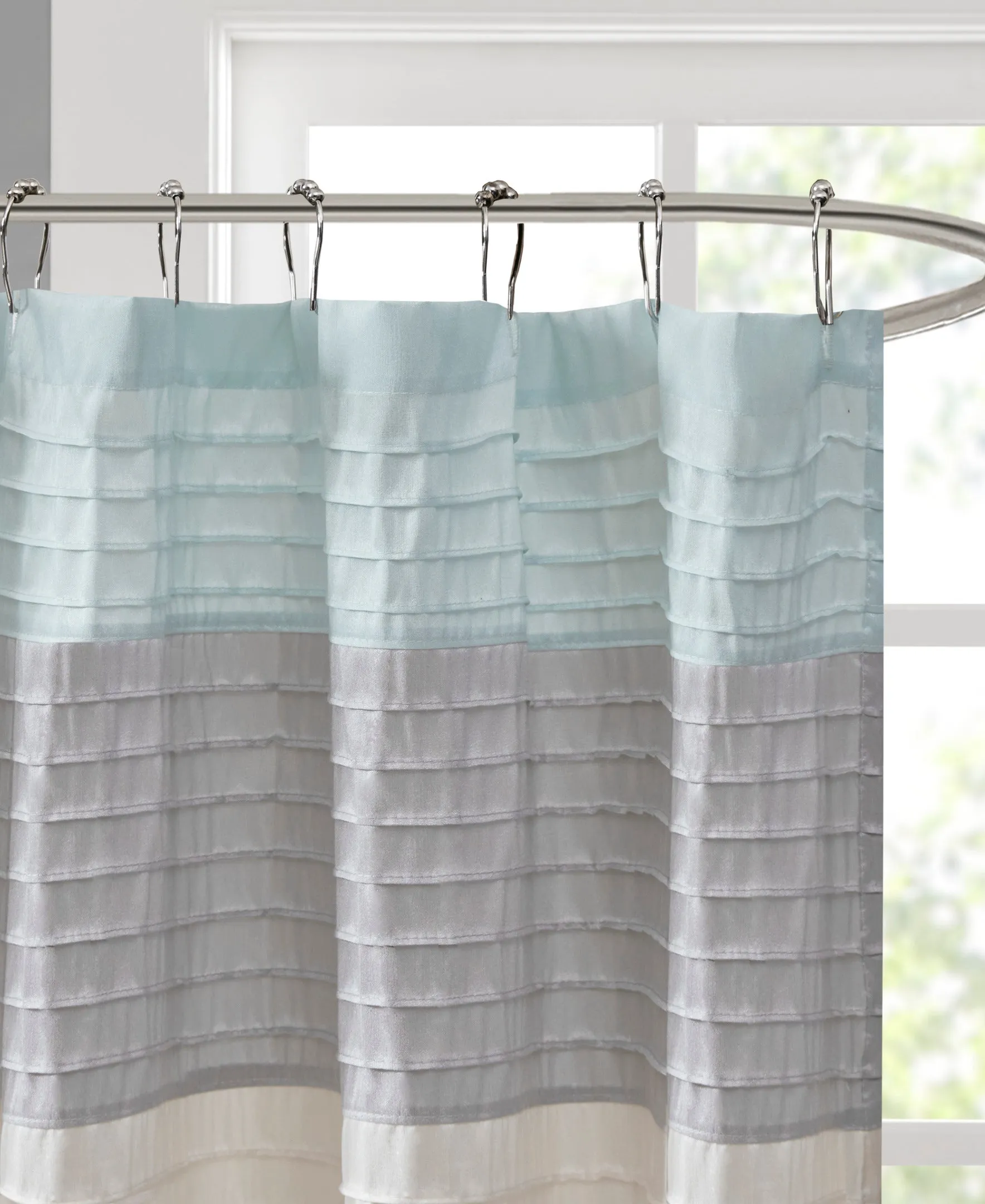 Salem Faux Silk Shower Curtain