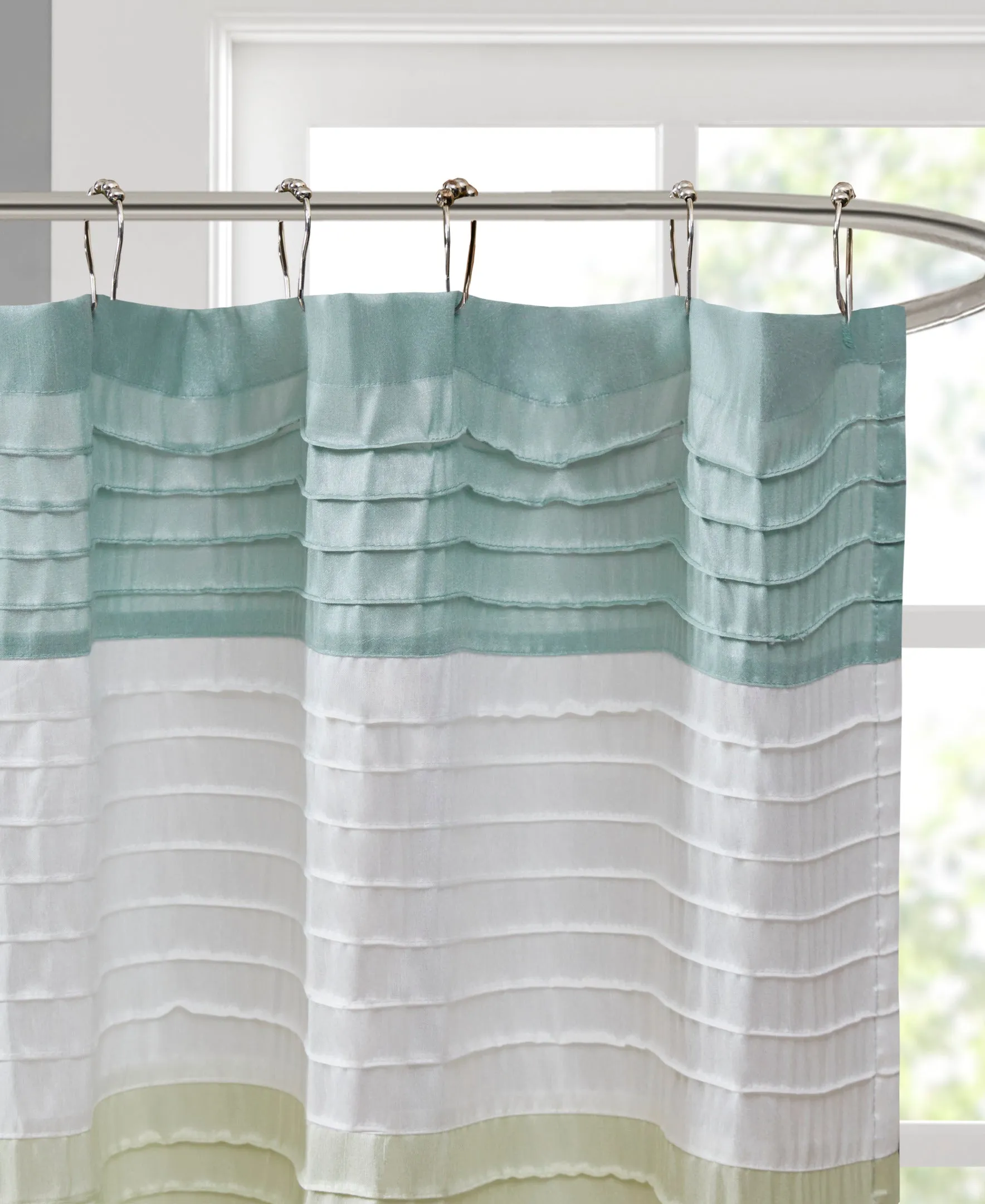 Salem Faux Silk Shower Curtain