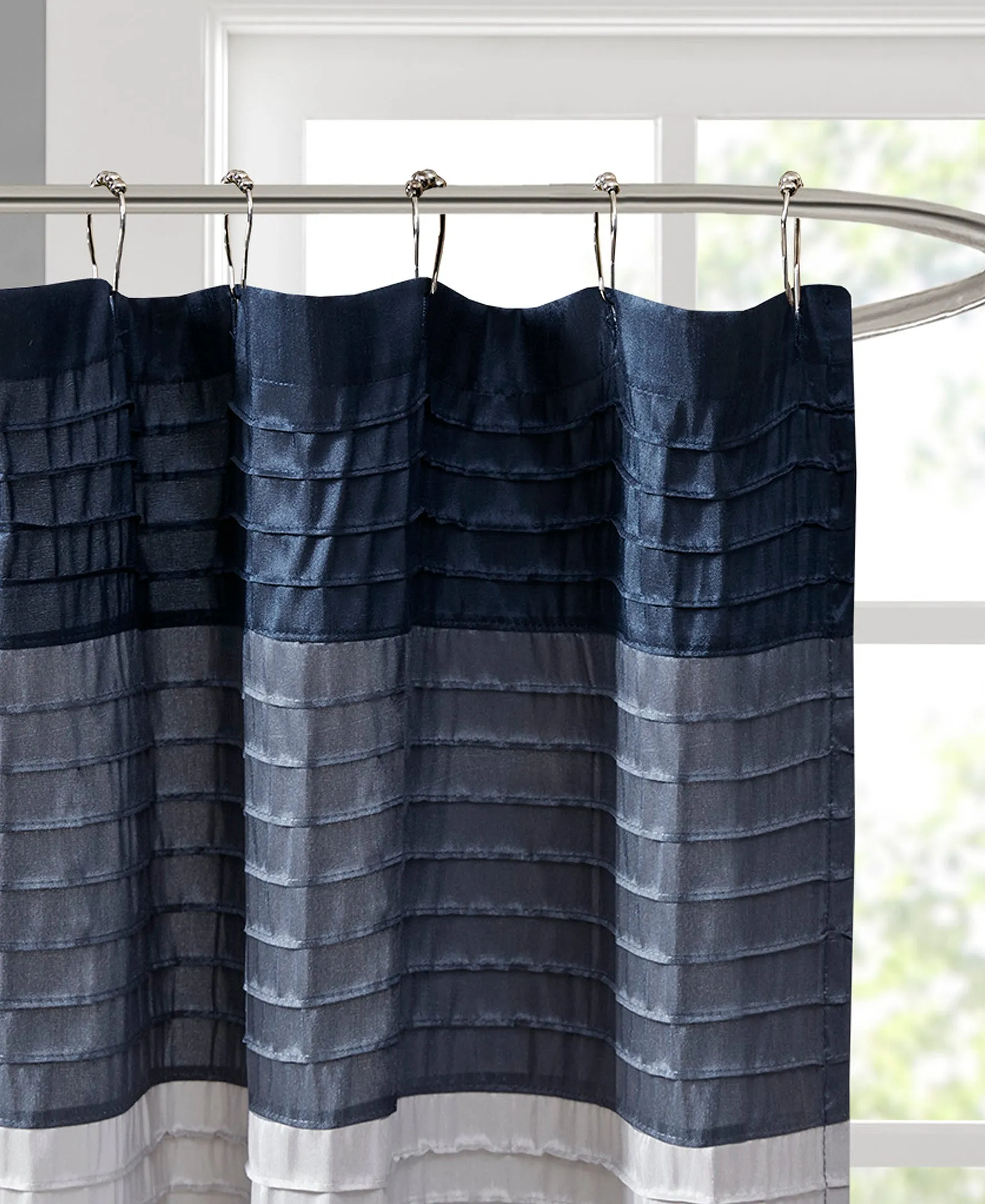 Salem Faux Silk Shower Curtain