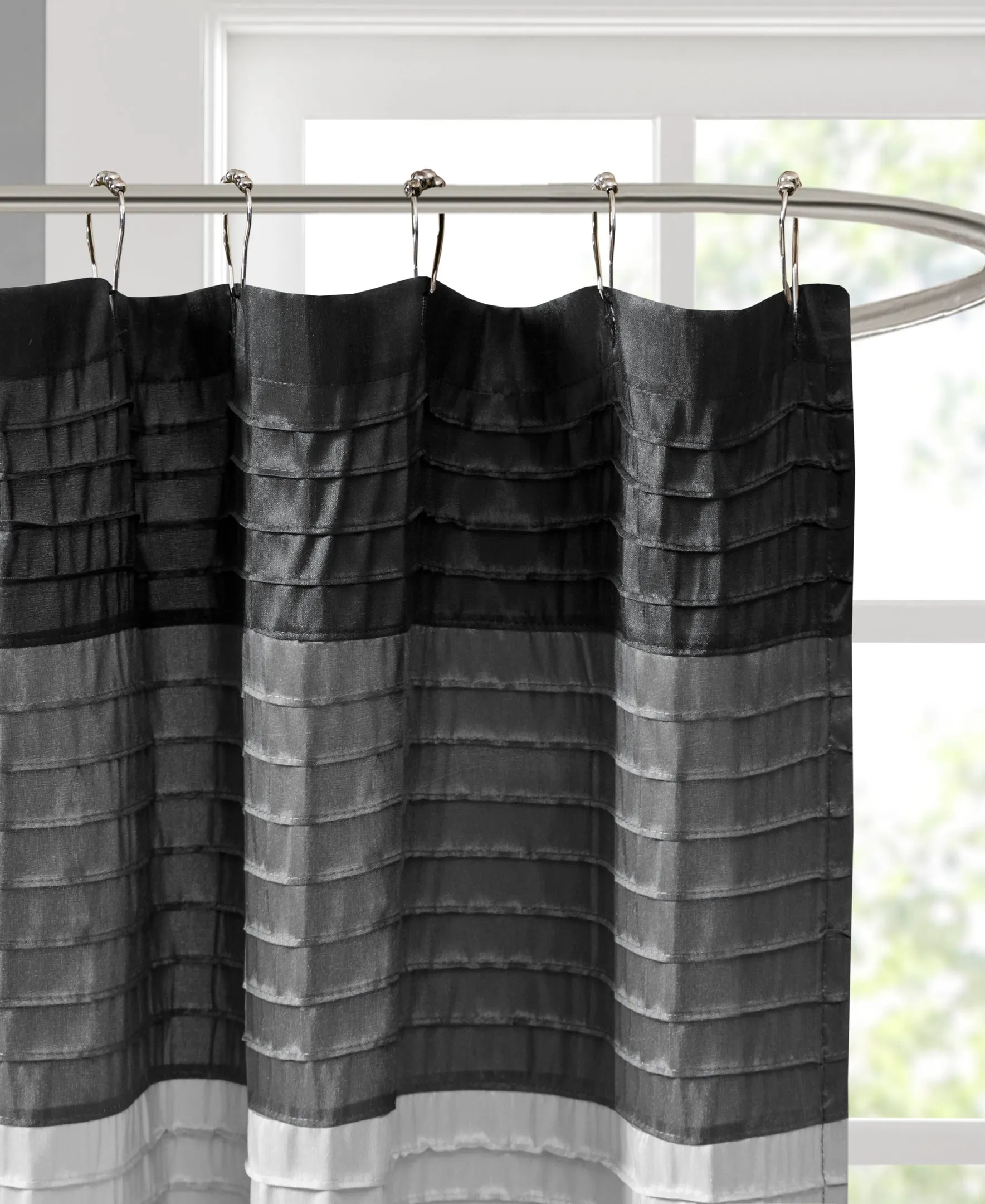 Salem Faux Silk Shower Curtain