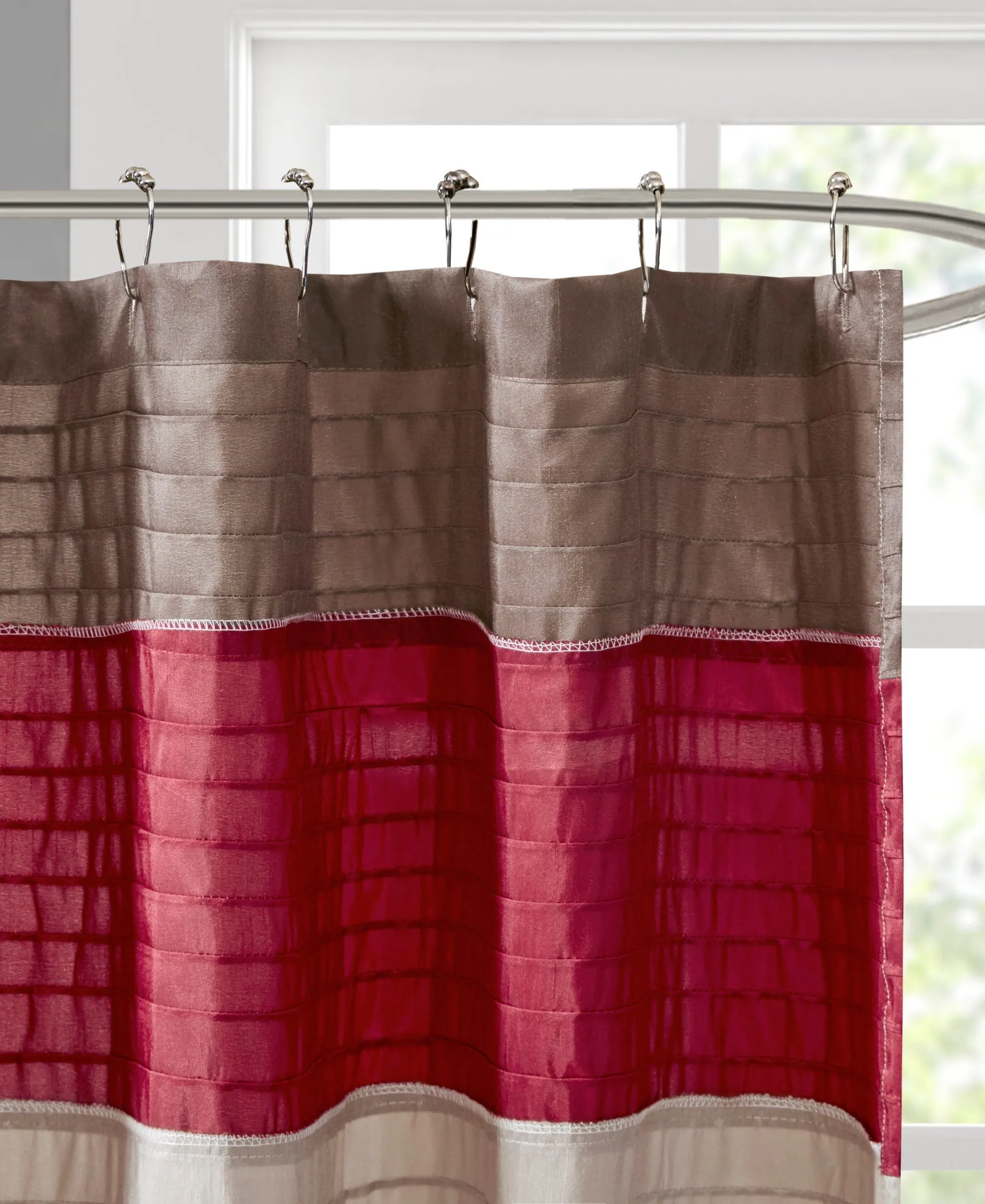Salem Faux Silk Shower Curtain