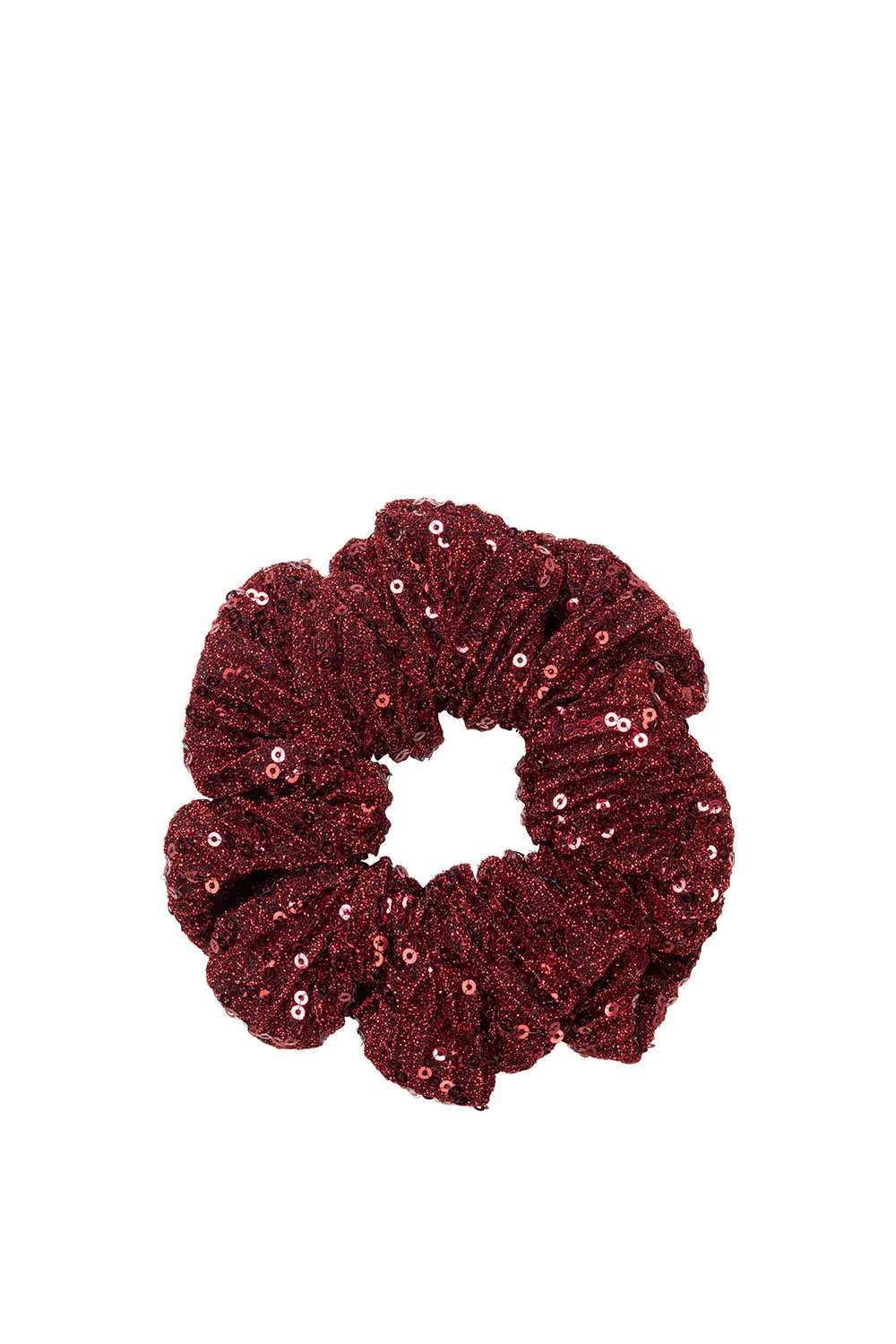 Scrunchie Sequins Bordeaux