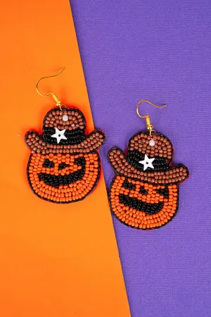 Sheriff Jack Seed Bead Earrings