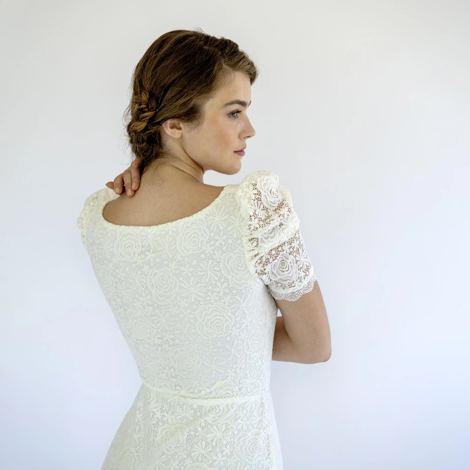 Short Puff Sleeves #1474