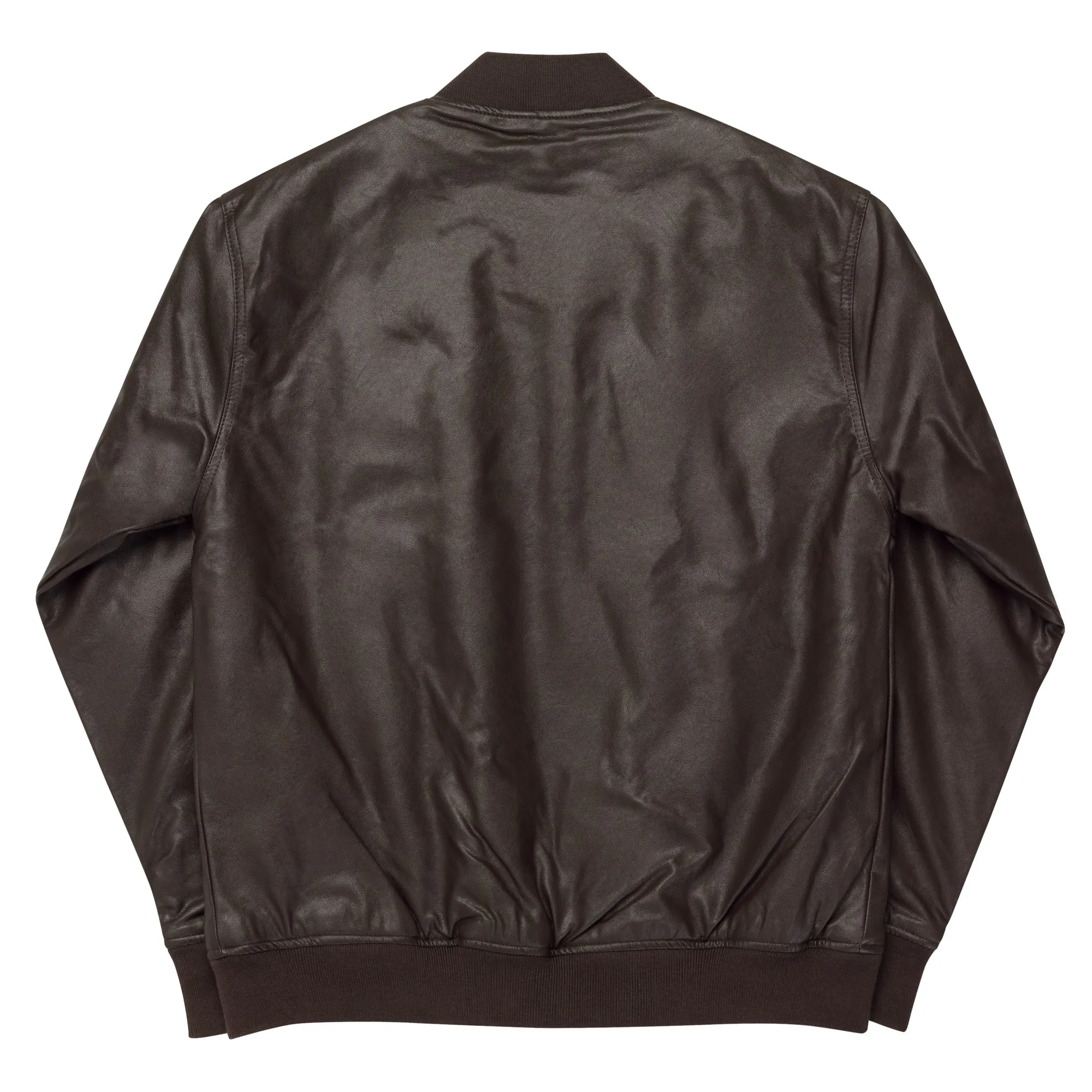 Skull Leather Bomber Jacket