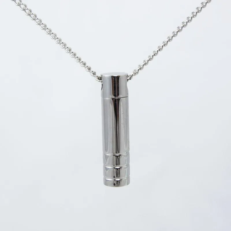 Stainless Steel Cylinder Cremation Pendant