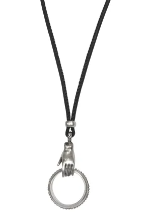 Sterling Silver Compassions Eyering Necklace