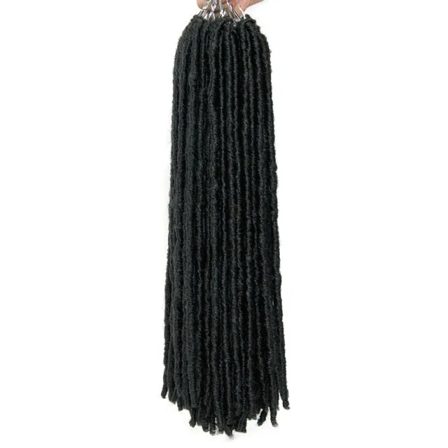 Straight Faux Crochet/Latch Hook Locs 18Inches (5 Ombre Colors)