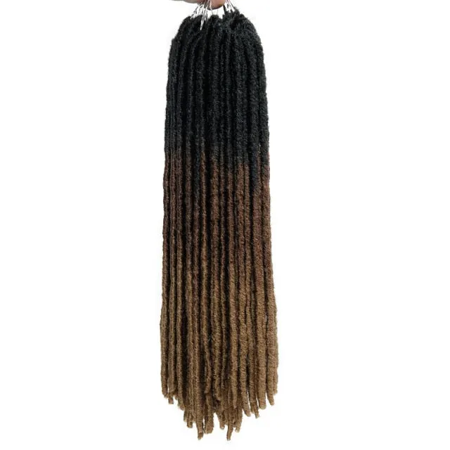 Straight Faux Crochet/Latch Hook Locs 18Inches (5 Ombre Colors)