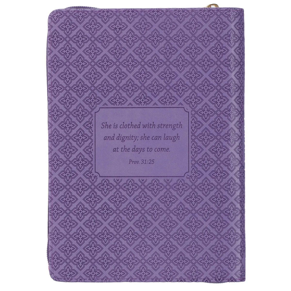 Strength and Dignity Hummingbird Faux Leather Journal with Zipper