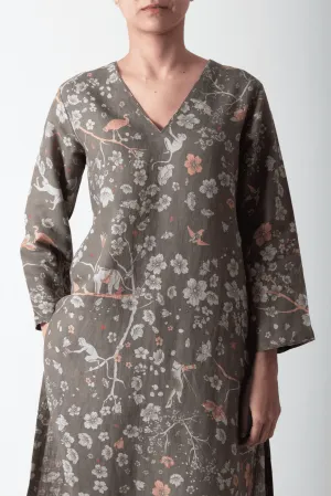 SUKETDHIR   I   Kurta   I   Forest Blossom Print    I   WK201MT33