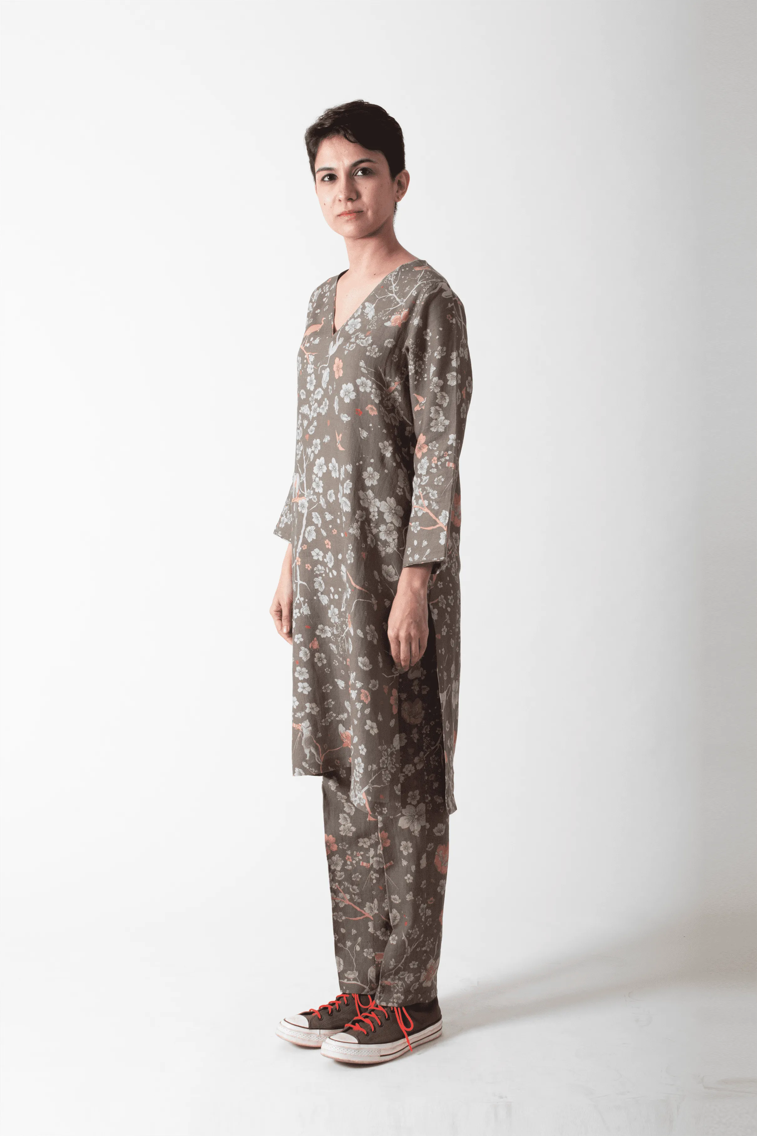 SUKETDHIR   I   Kurta   I   Forest Blossom Print    I   WK201MT33