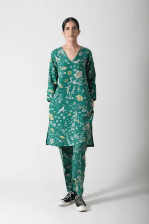 SUKETDHIR   I   Kurta   I   Forest Blossom Print    I   WK201MT81