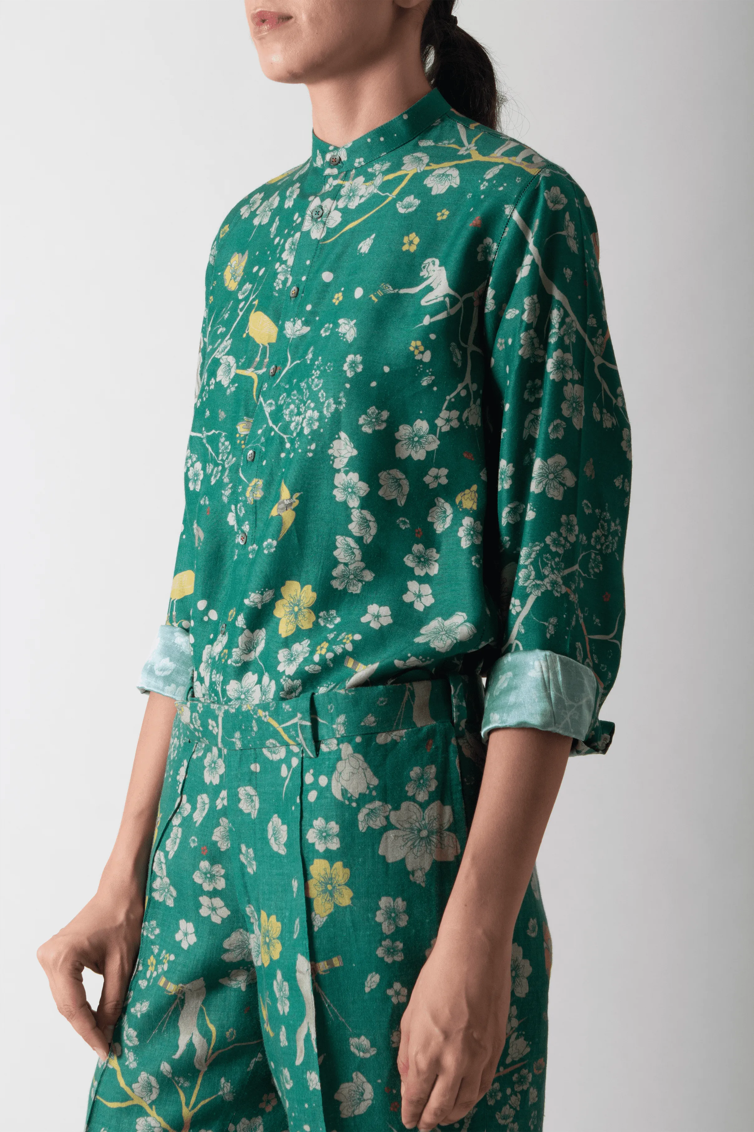 SUKETDHIR   I   Shirt   I   Forest Blossom Print    I   WS414MT81