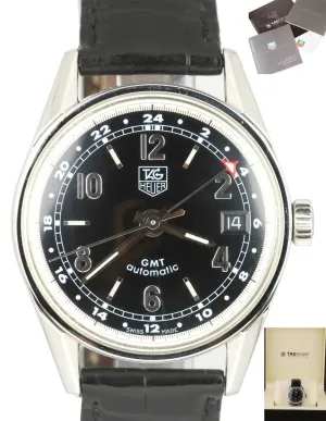 TAG Heuer Carrera GMT Vintage 1964 Re-Edition Automatic Black Leather WV2113