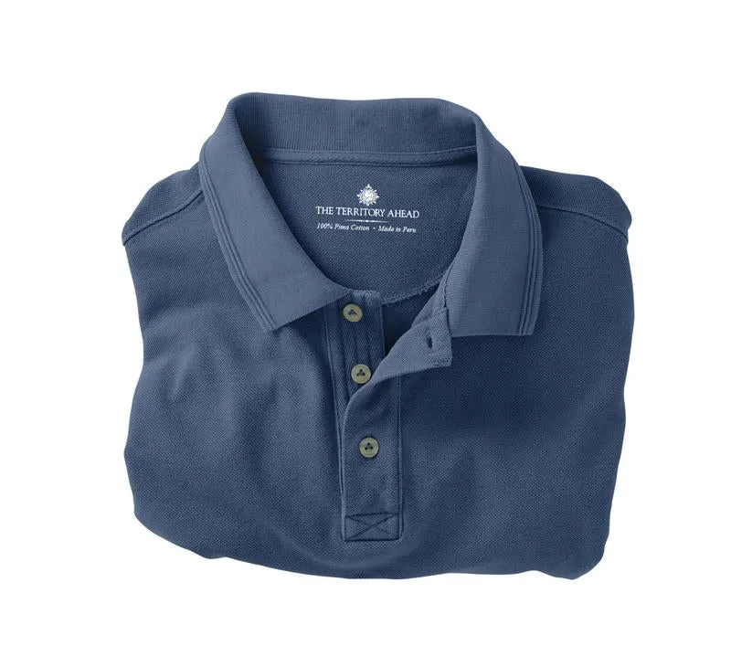 Tall East-West Pique Polo