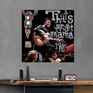 That's Alright Mama - Lebo Brushed Aluminum Artbond