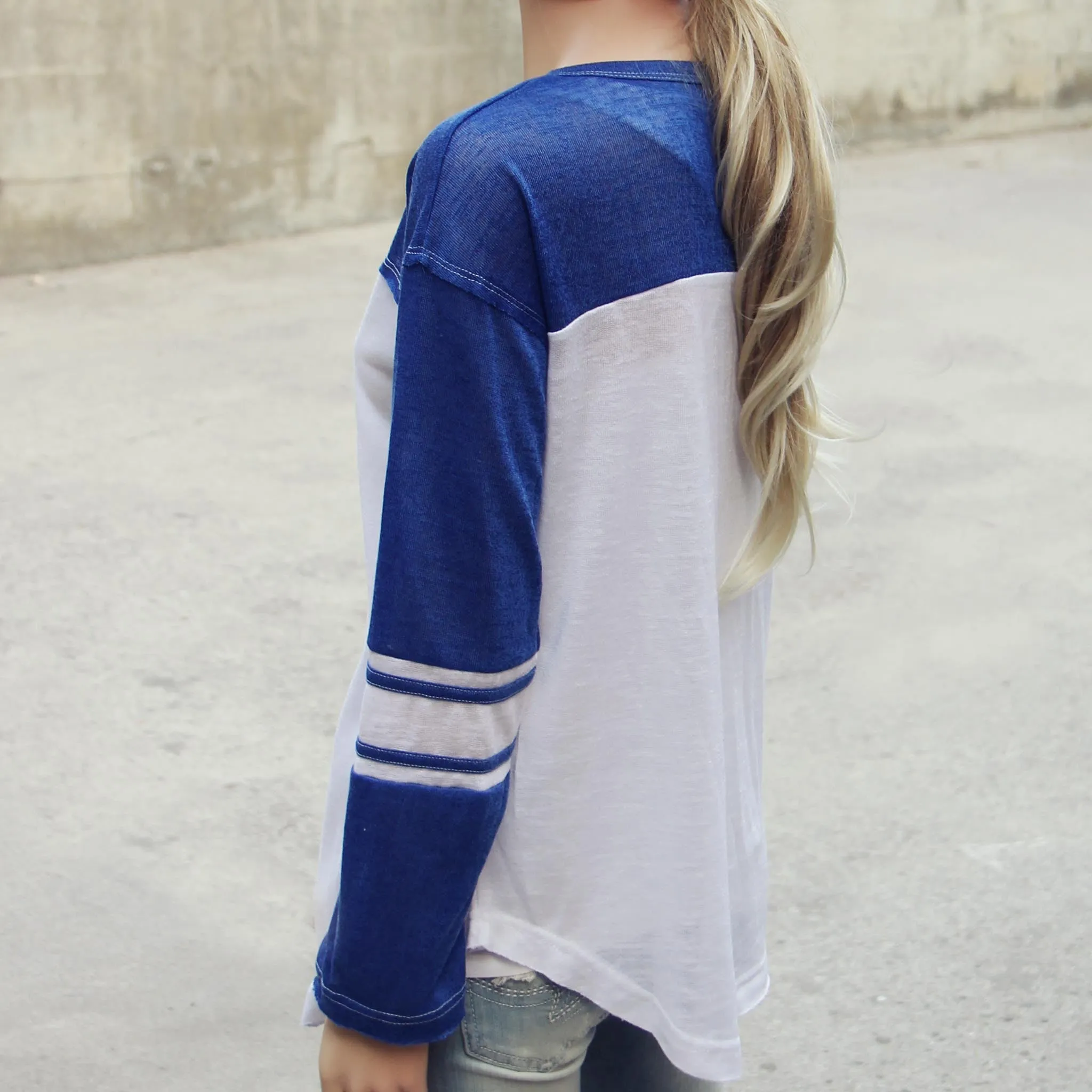 The Fenley Tee in Blue