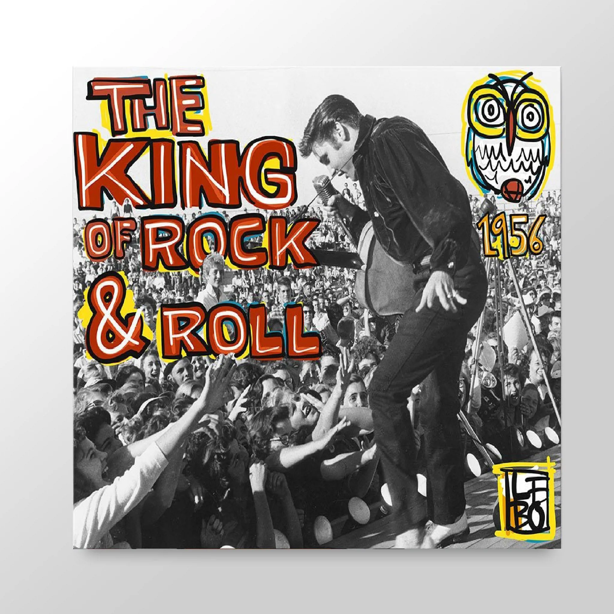 The King Of Rock & Roll - Lebo Brushed Aluminum Artbond