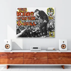 The King Of Rock & Roll - Lebo Brushed Aluminum Artbond