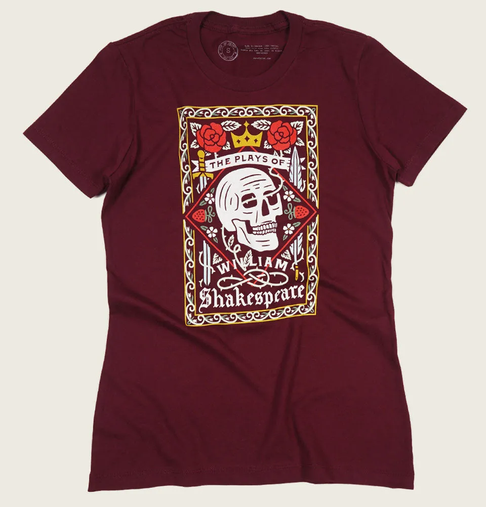 The Plays of William Shakespeare Women's Fitted T-shirt