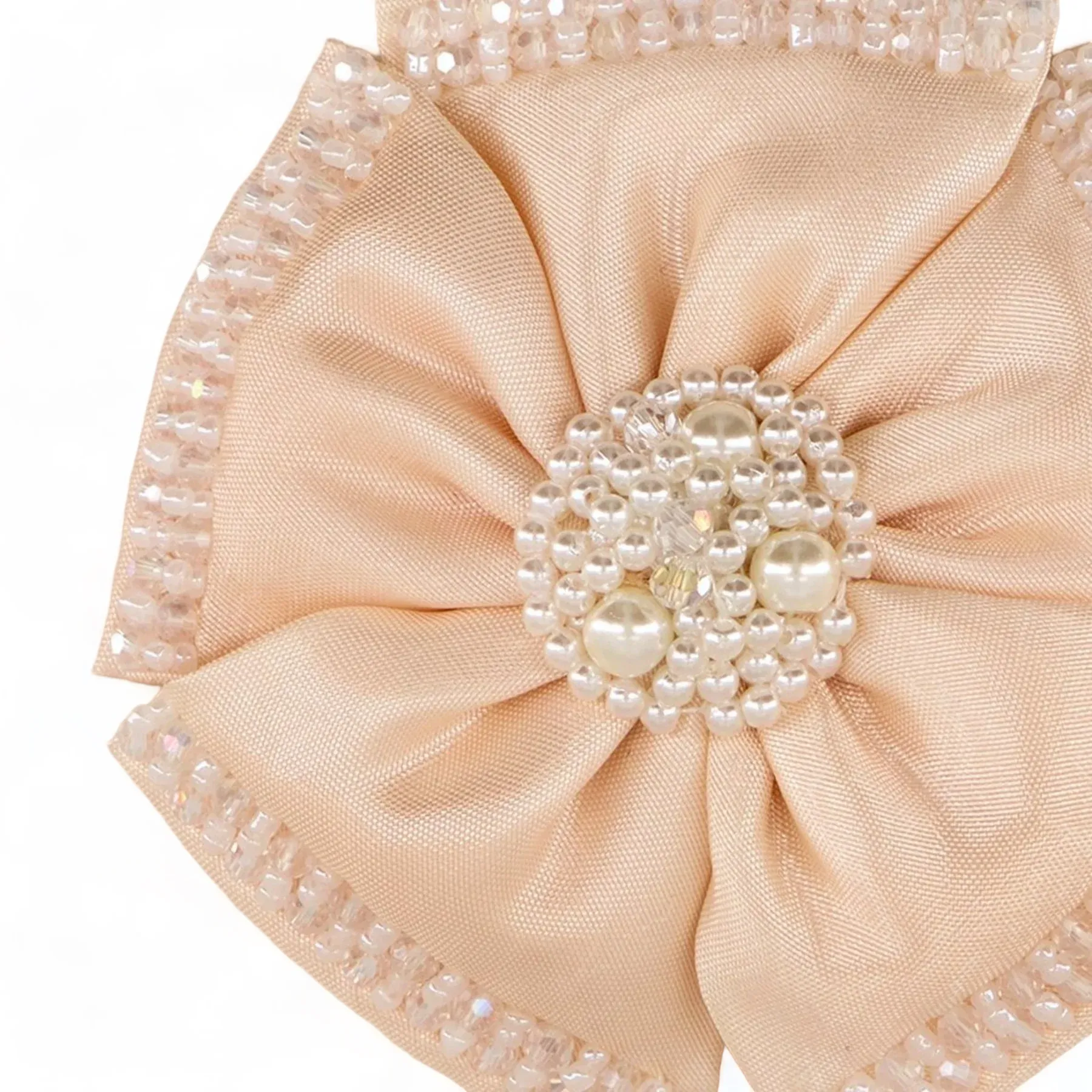 The Saffron Satin Flower Hair Clip