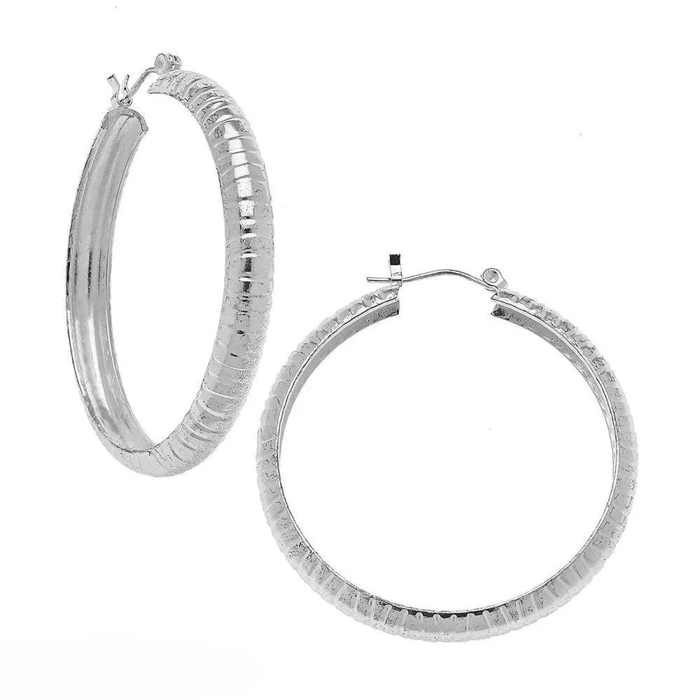 Thick satin textured hoop