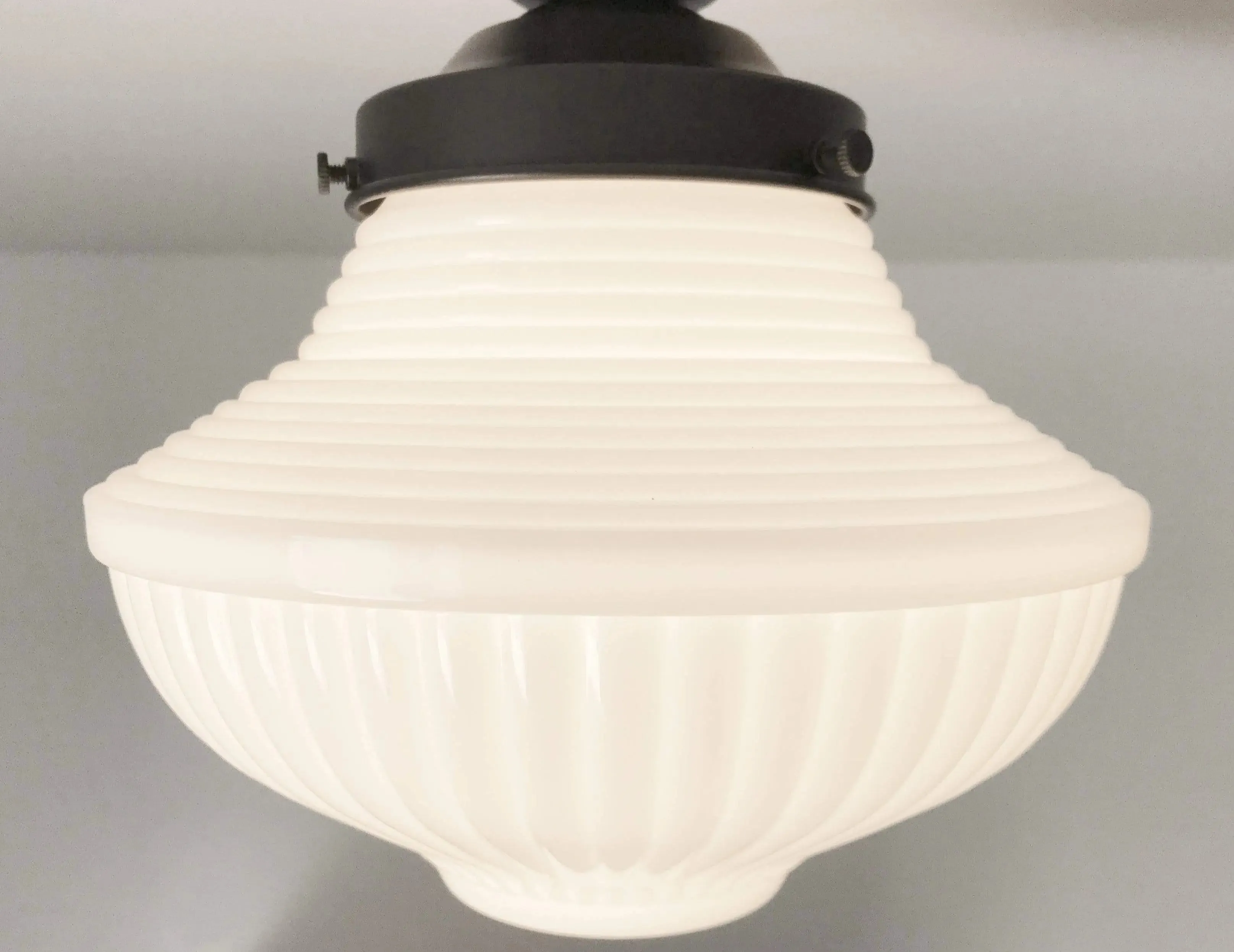 Traditional Milk Glass CEILING LIGHT Fixture