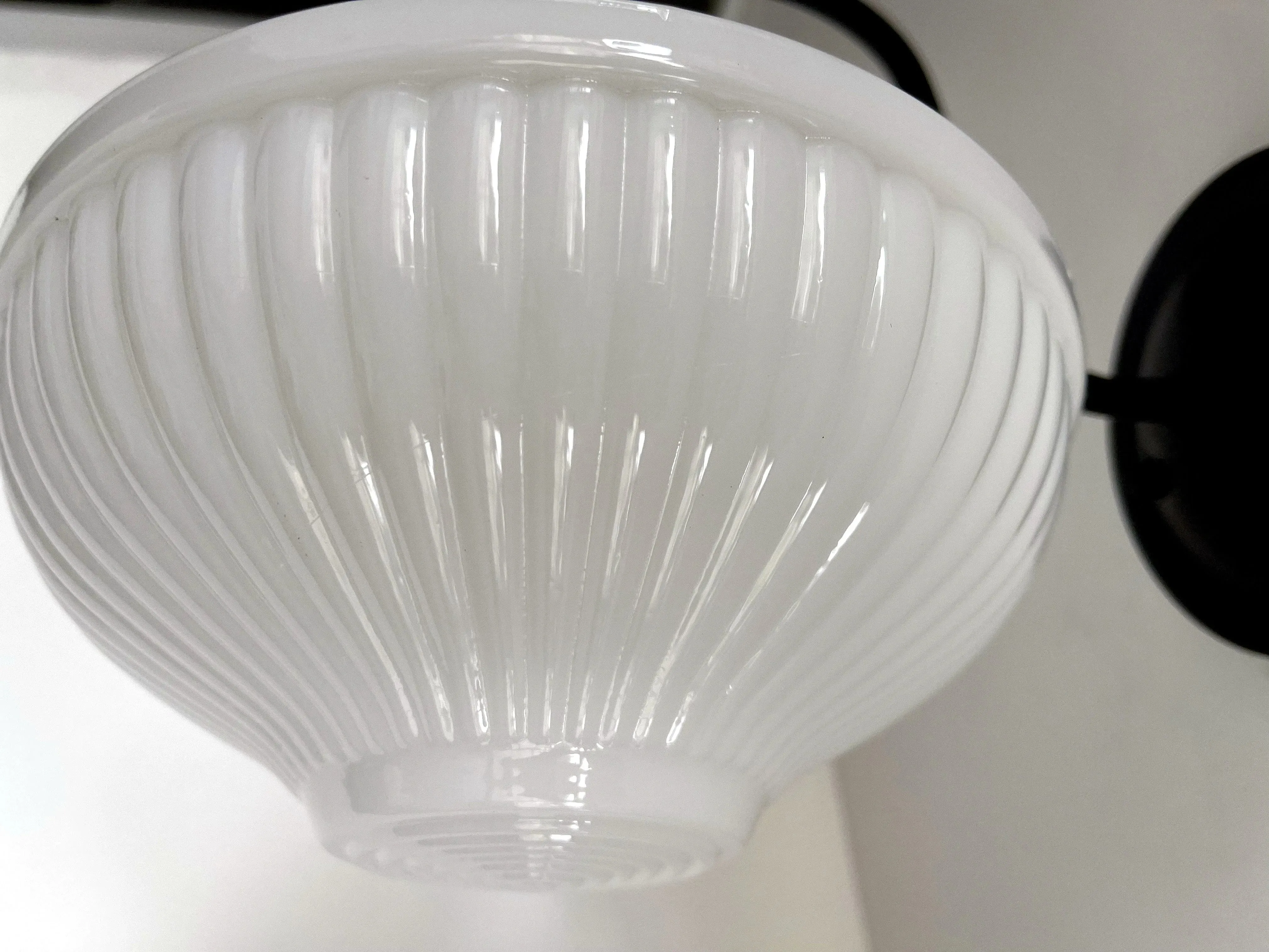 Traditional Milk Glass Sconce Wall Light