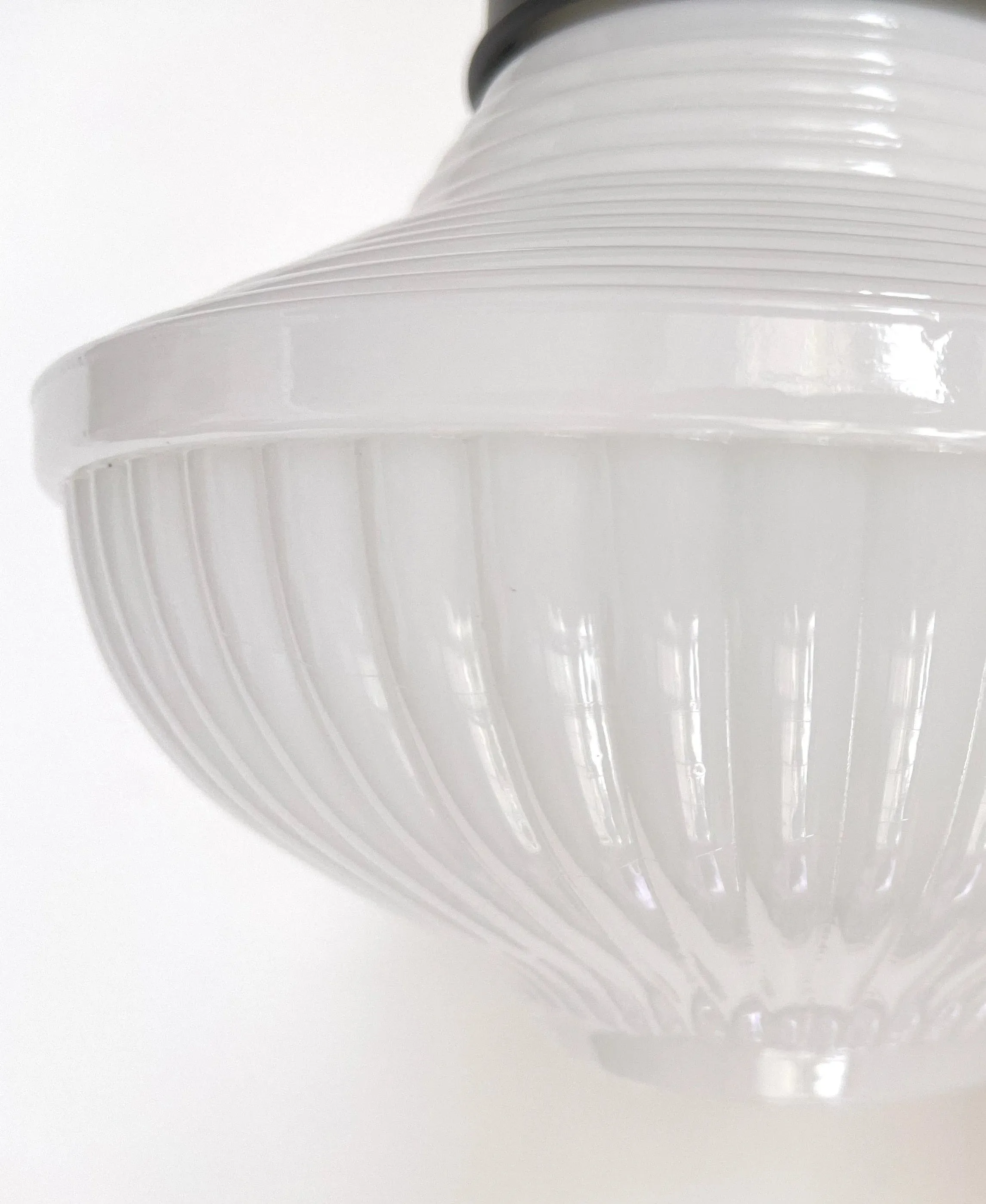 Traditional Milk Glass Sconce Wall Light