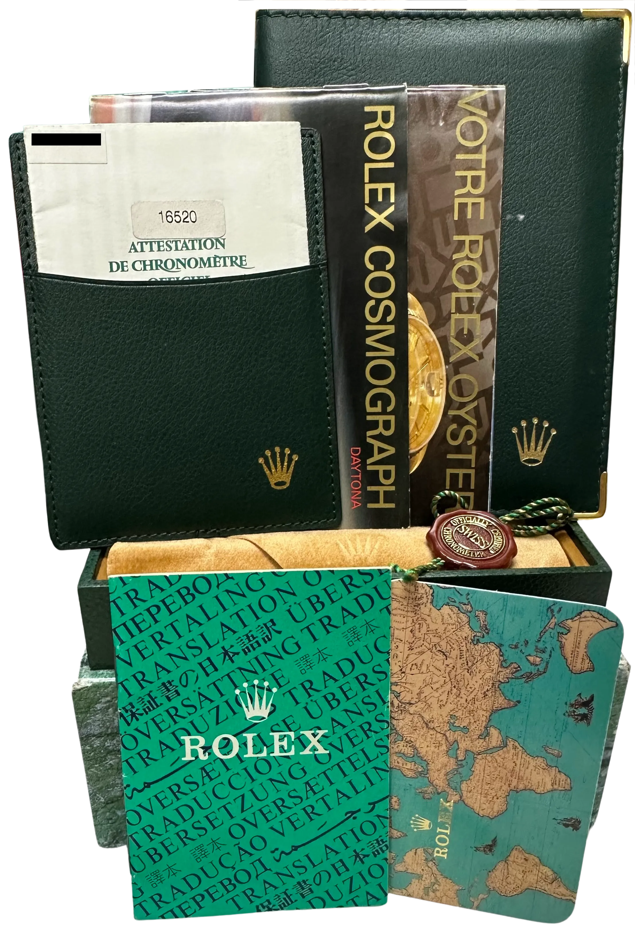 UNPOLISHED PAPERS Rolex Daytona Cosmograph SEL White Steel 40mm Watch 16520 B P