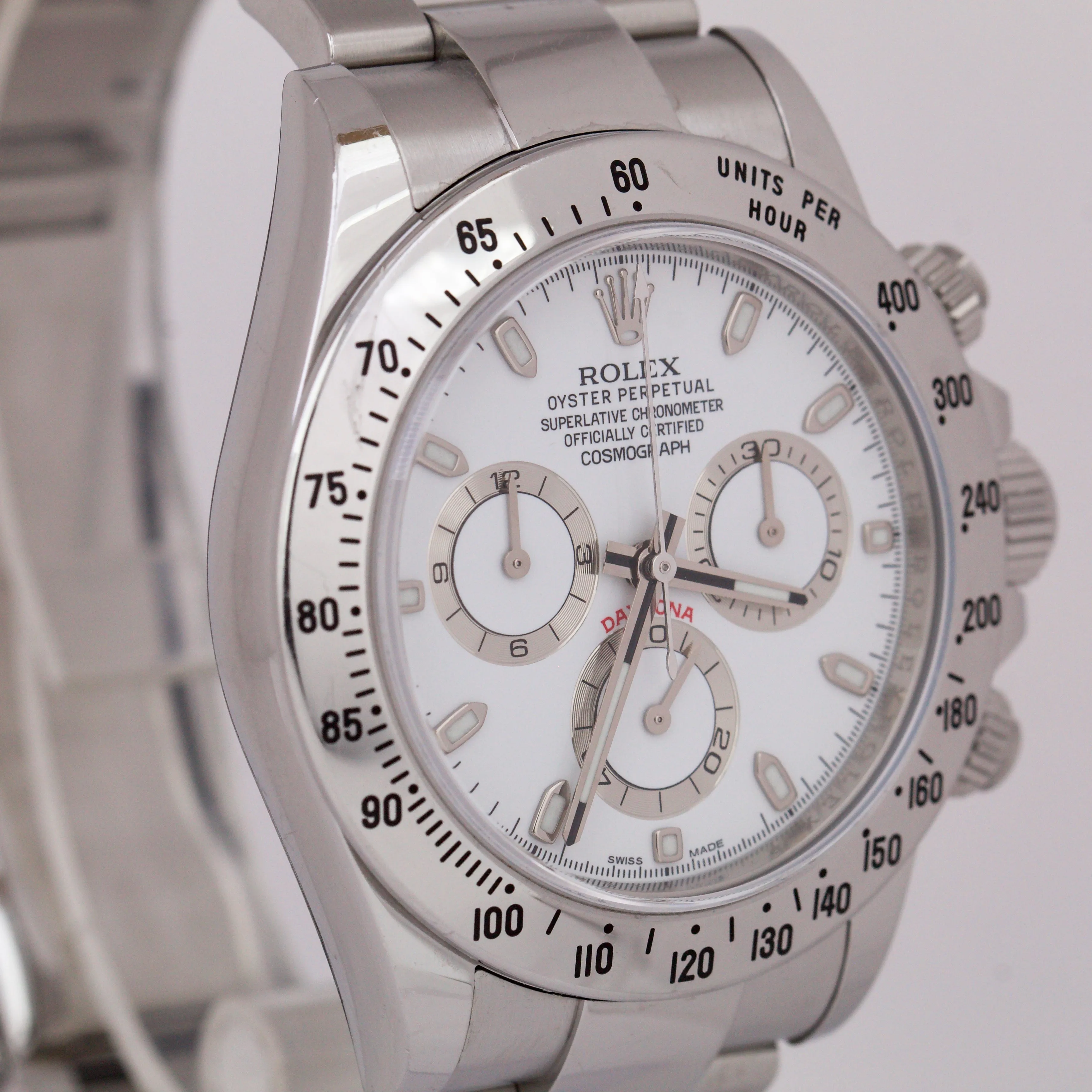 UNPOLISHERD Rolex Daytona Cosmograph BLUE LUME 40mm RANDOM SERIAL 116520