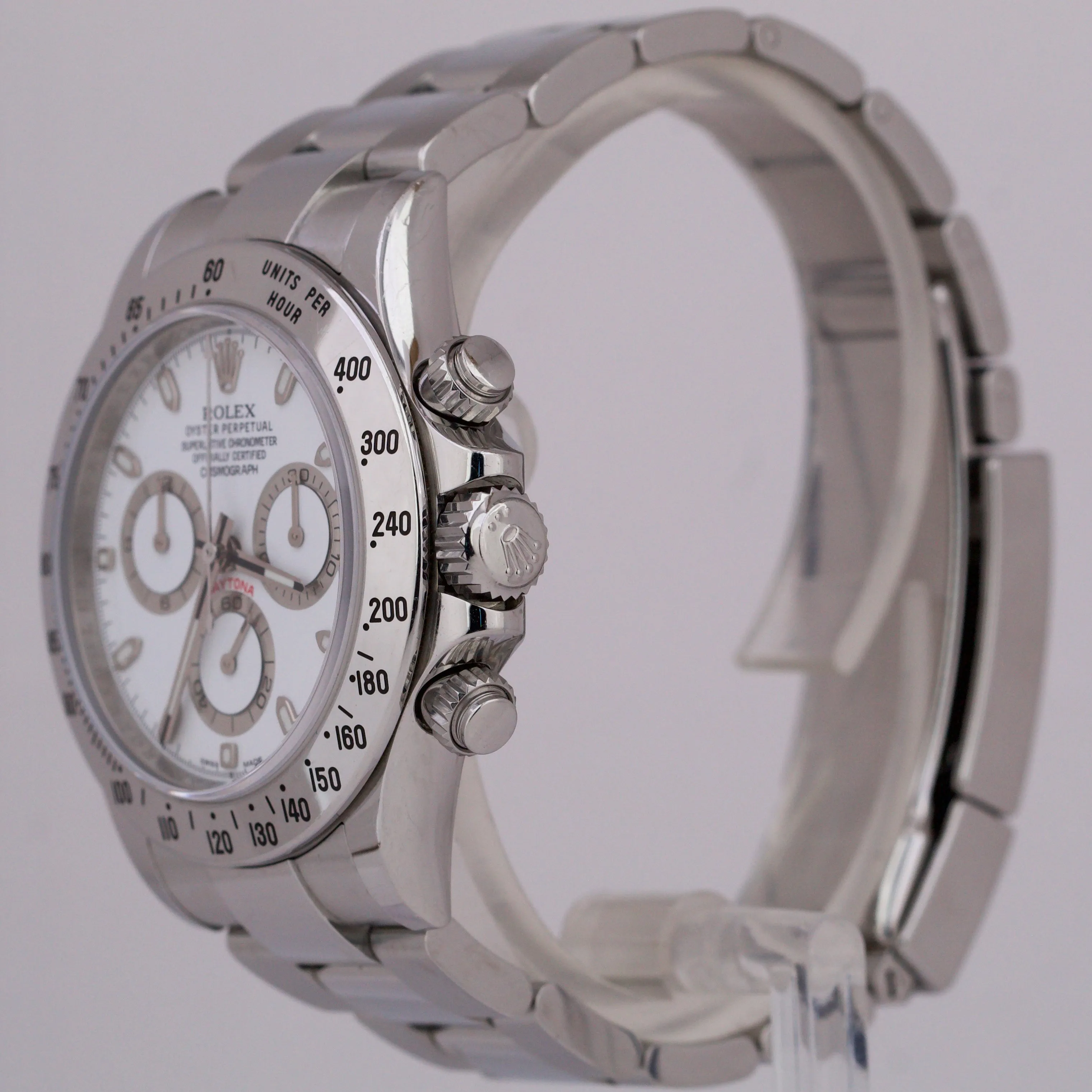 UNPOLISHERD Rolex Daytona Cosmograph BLUE LUME 40mm RANDOM SERIAL 116520