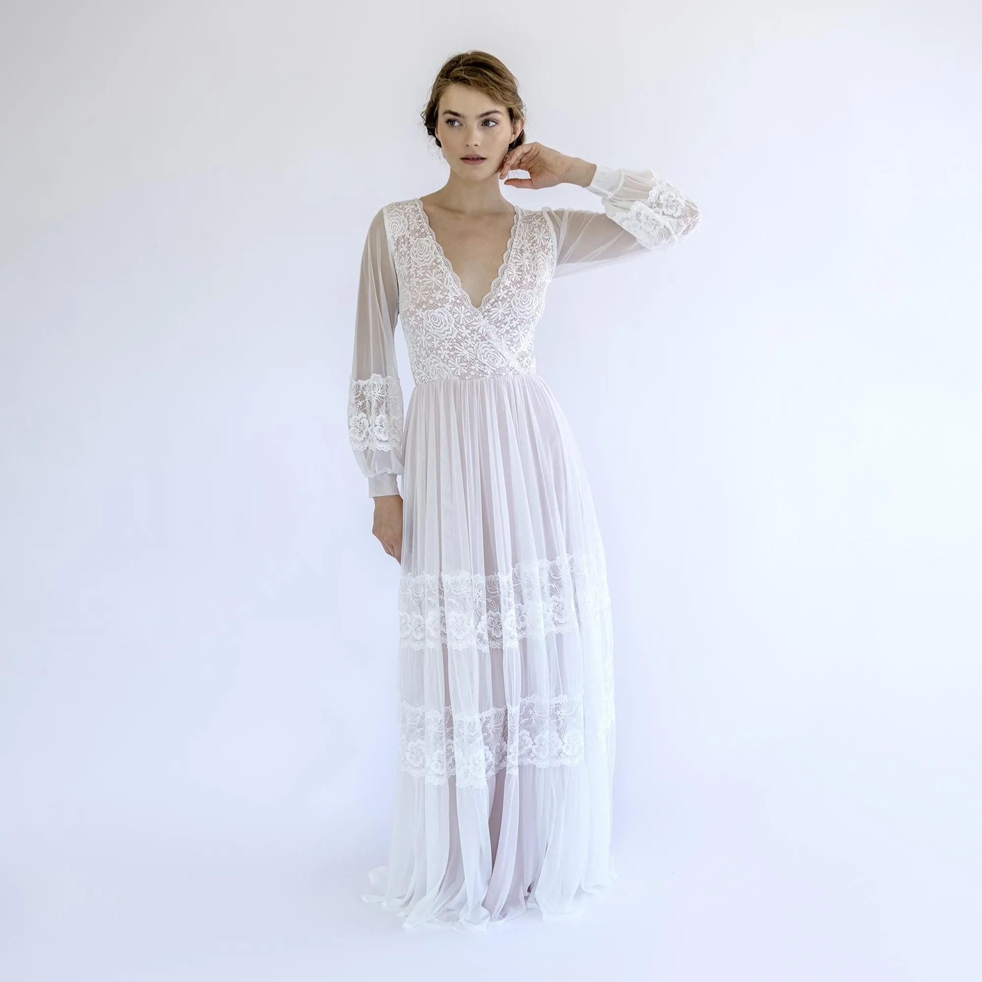 V-Neck Dress #1504