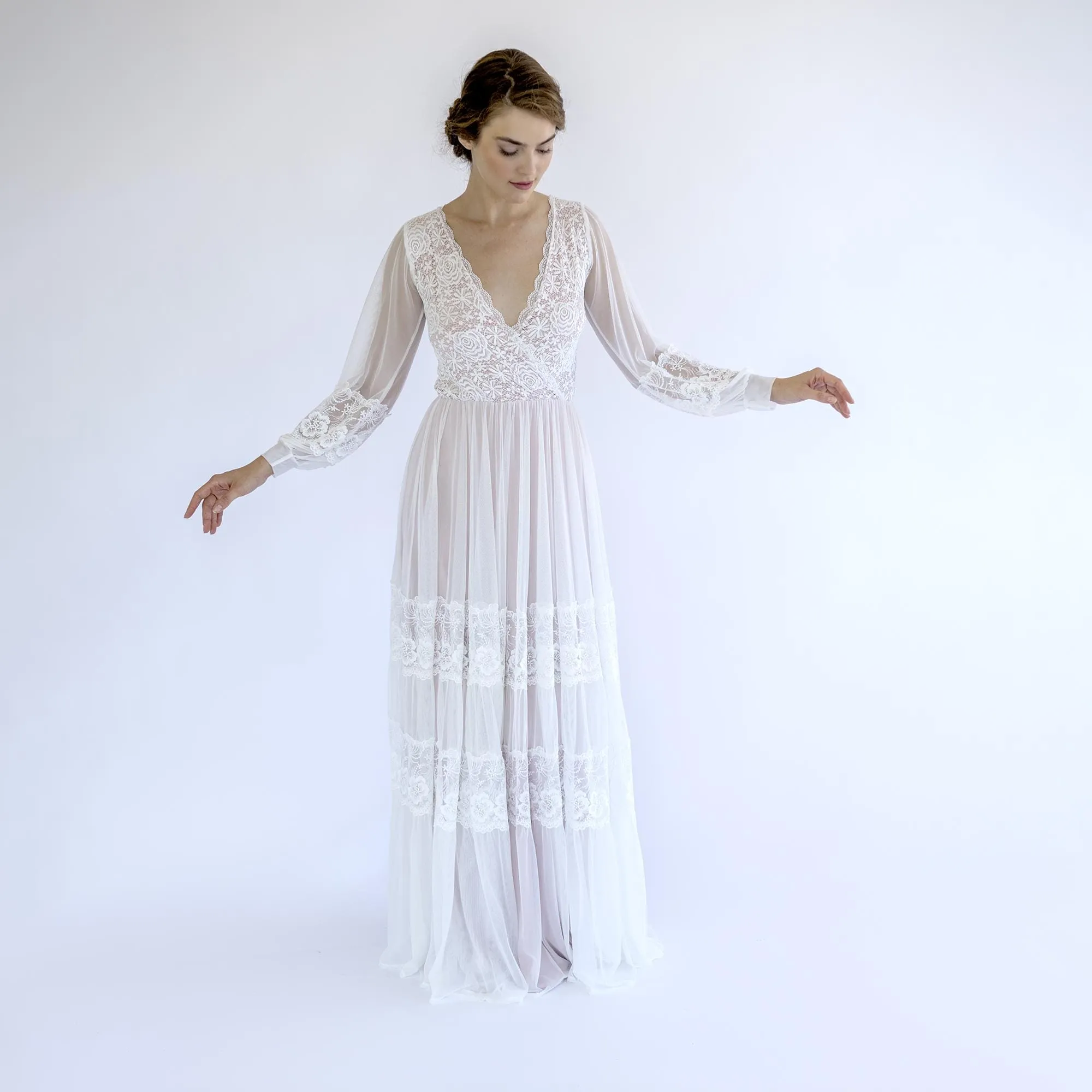V-Neck Dress #1504