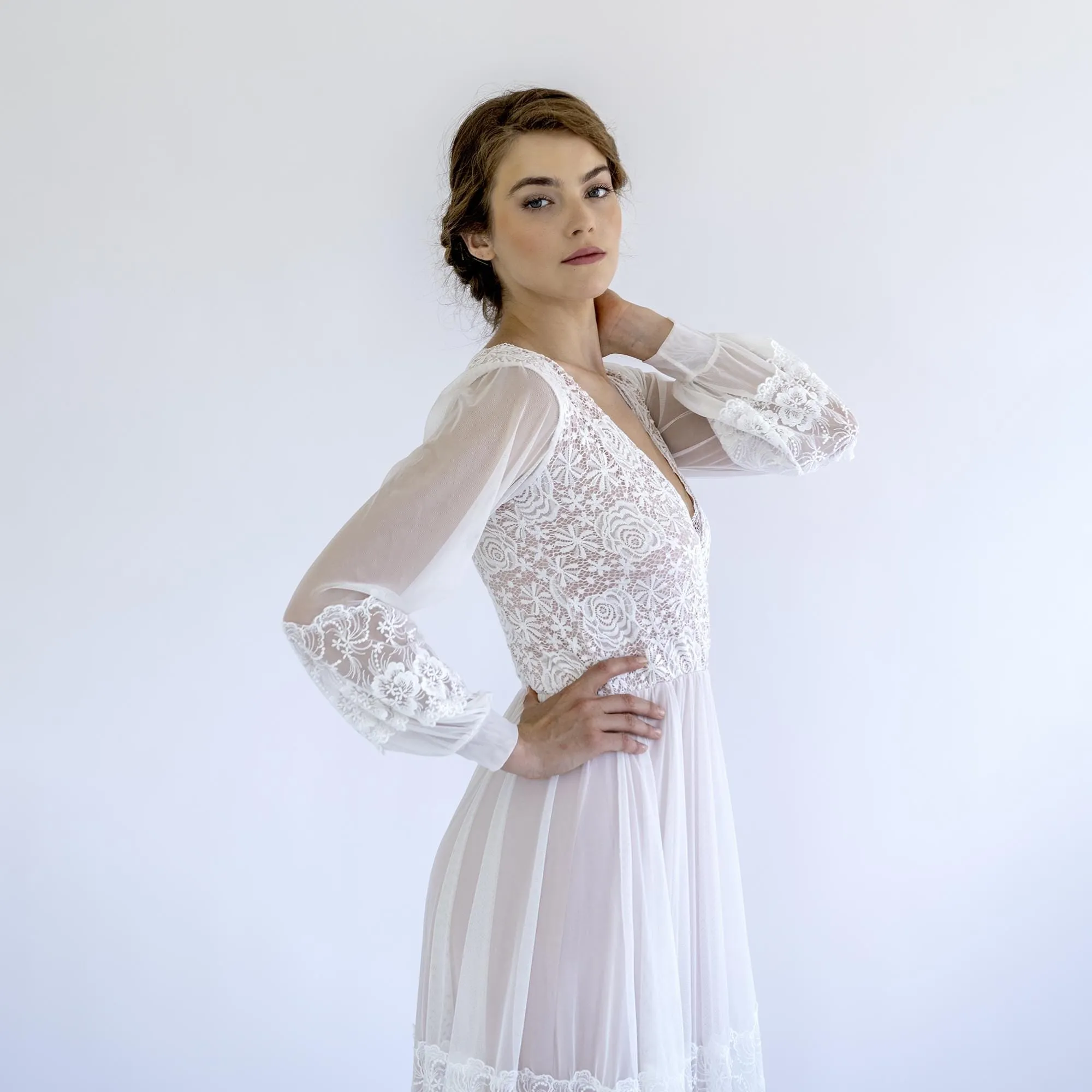 V-Neck Dress #1504