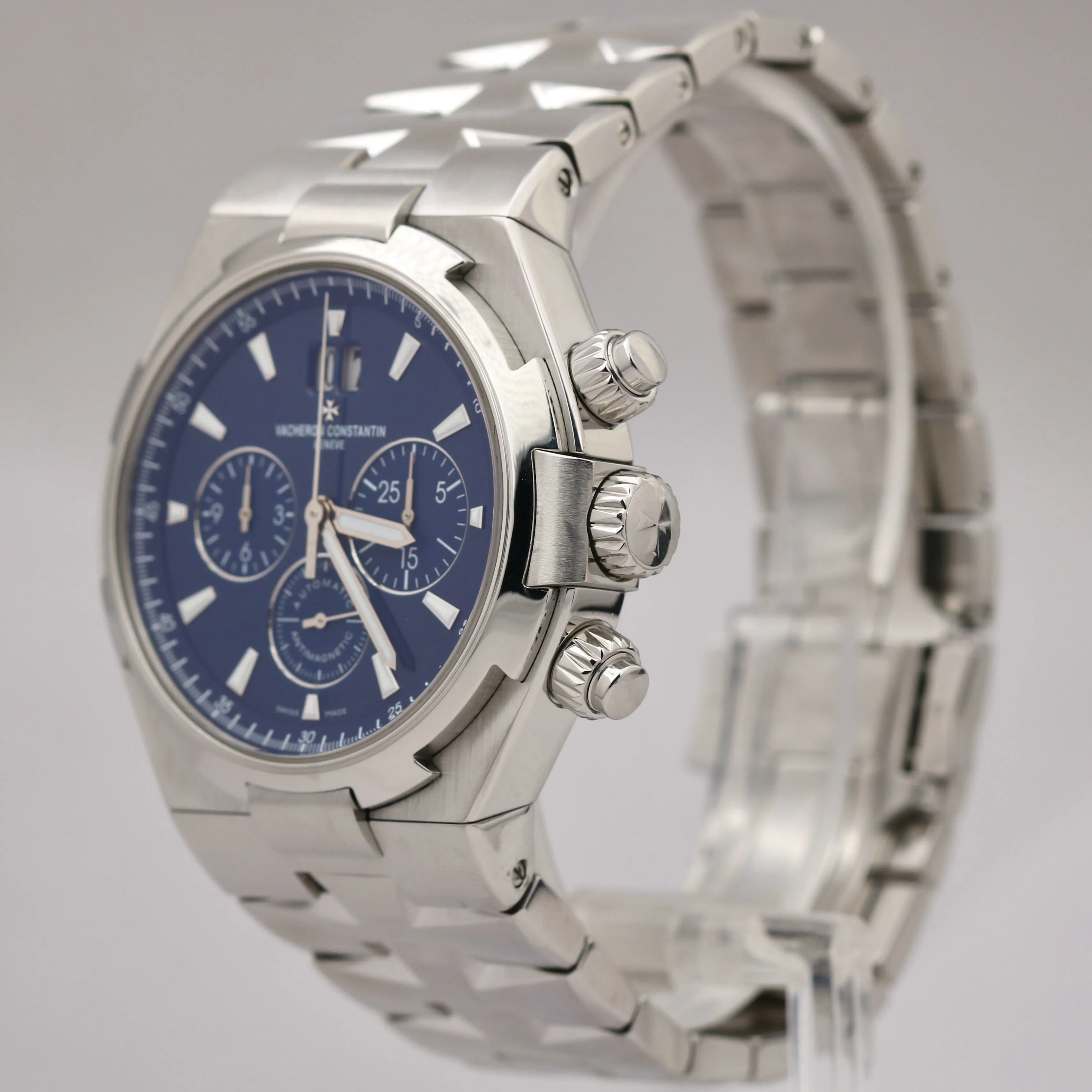 Vacheron Constantin Overseas BLUE 42mm Stainless Steel 49150 PAPERS Watch B P