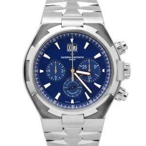 Vacheron Constantin Overseas BLUE 42mm Stainless Steel 49150 PAPERS Watch B P